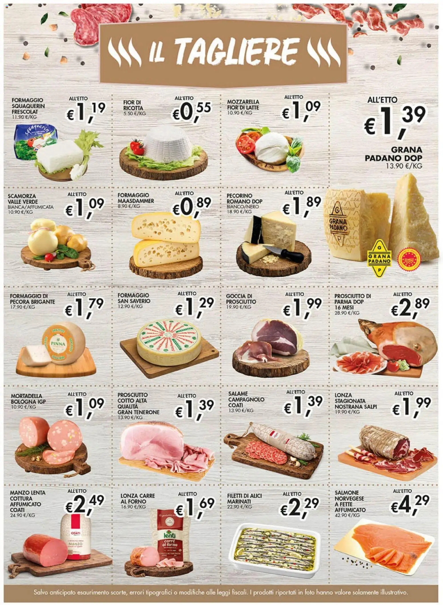Volantino Coal del 30/07/2026 | Pagina: 5 | Prodotti: Mortadella, Ricotta, Pecorino Romano, Alici