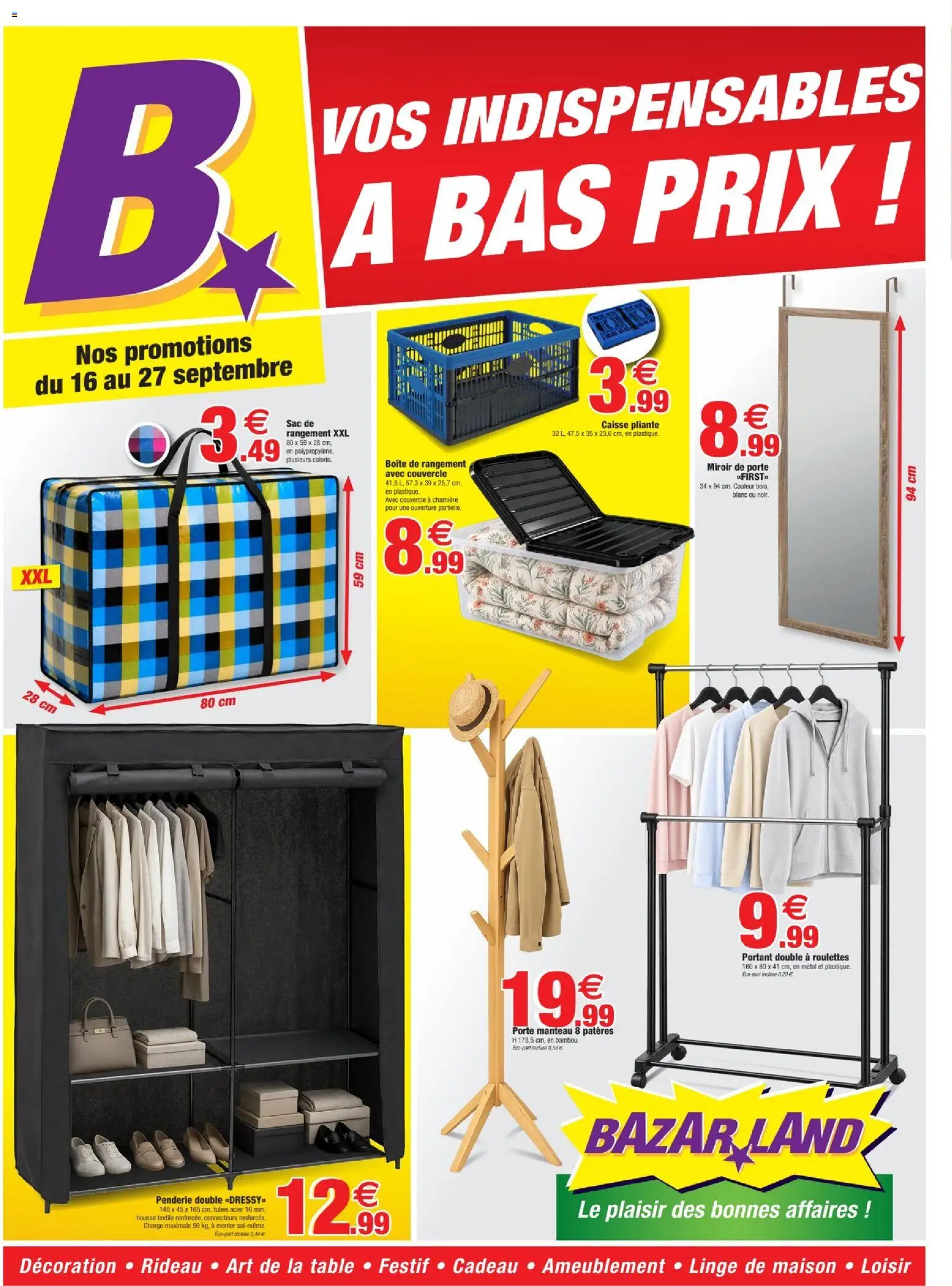 {H1} | Page: 1 | Produits: Couvercle, Sac, Table, Boîte de rangement