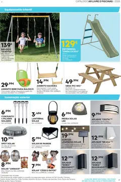 Pré-visualização BricoMarché folheto válido de 14.05.2026 | Página: 17 | Produtos: Baloiço, Lâmpadas, Mesa, Lanterna