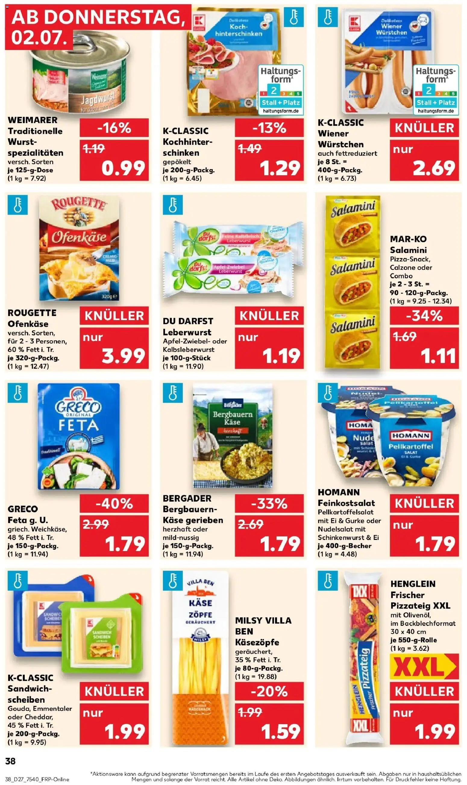 Kaufland Prospekt Frankfurt (Oder) – gültig ab 29.06.2026 | Seite: 51 | Produkte: Käse, Olivenol, Wurst, Schinken