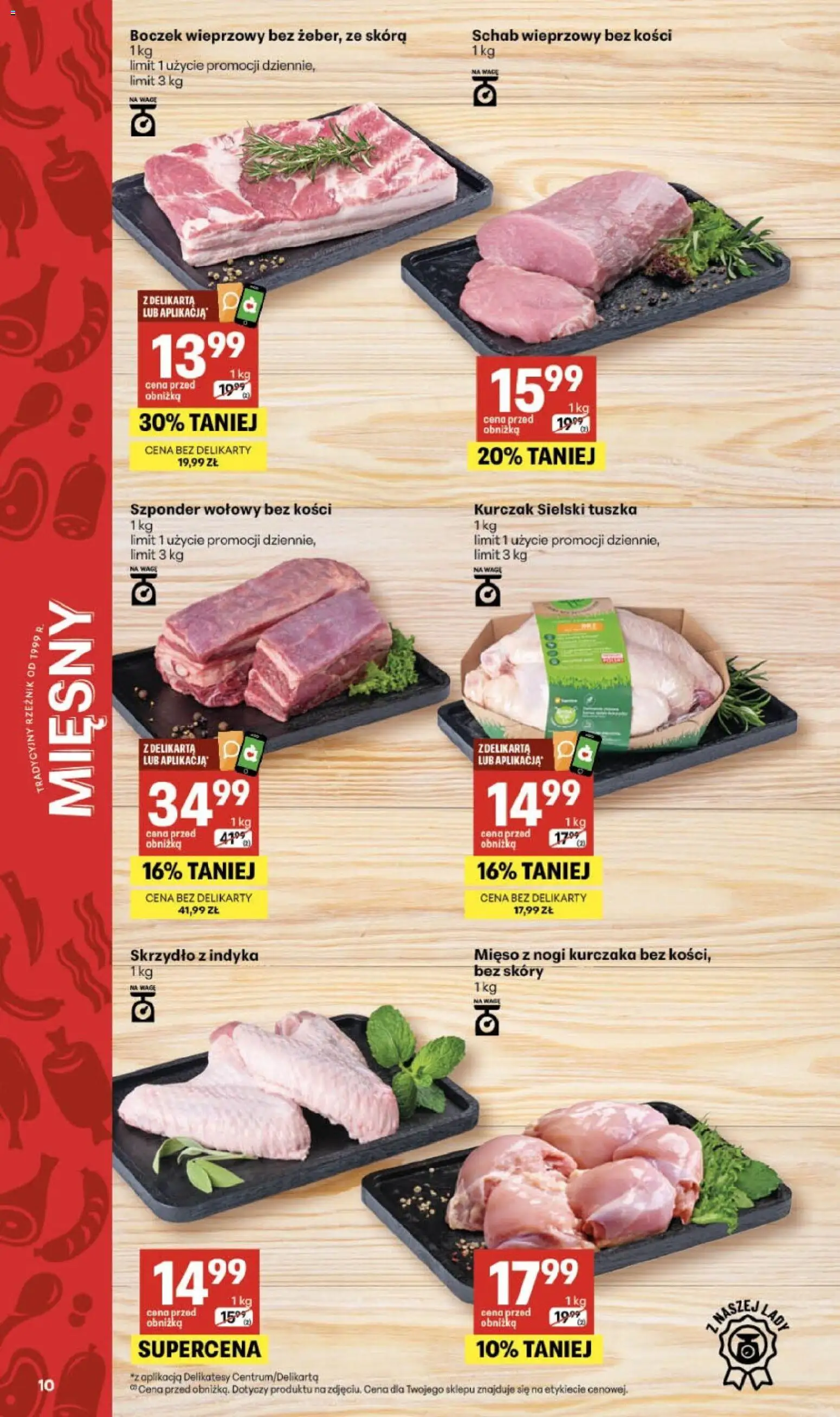 Delikatesy Centrum gazetka od 11.06.2026 | Strona: 10 | Produkty: Kurczak, Mięso, Delikatesy, Boczek