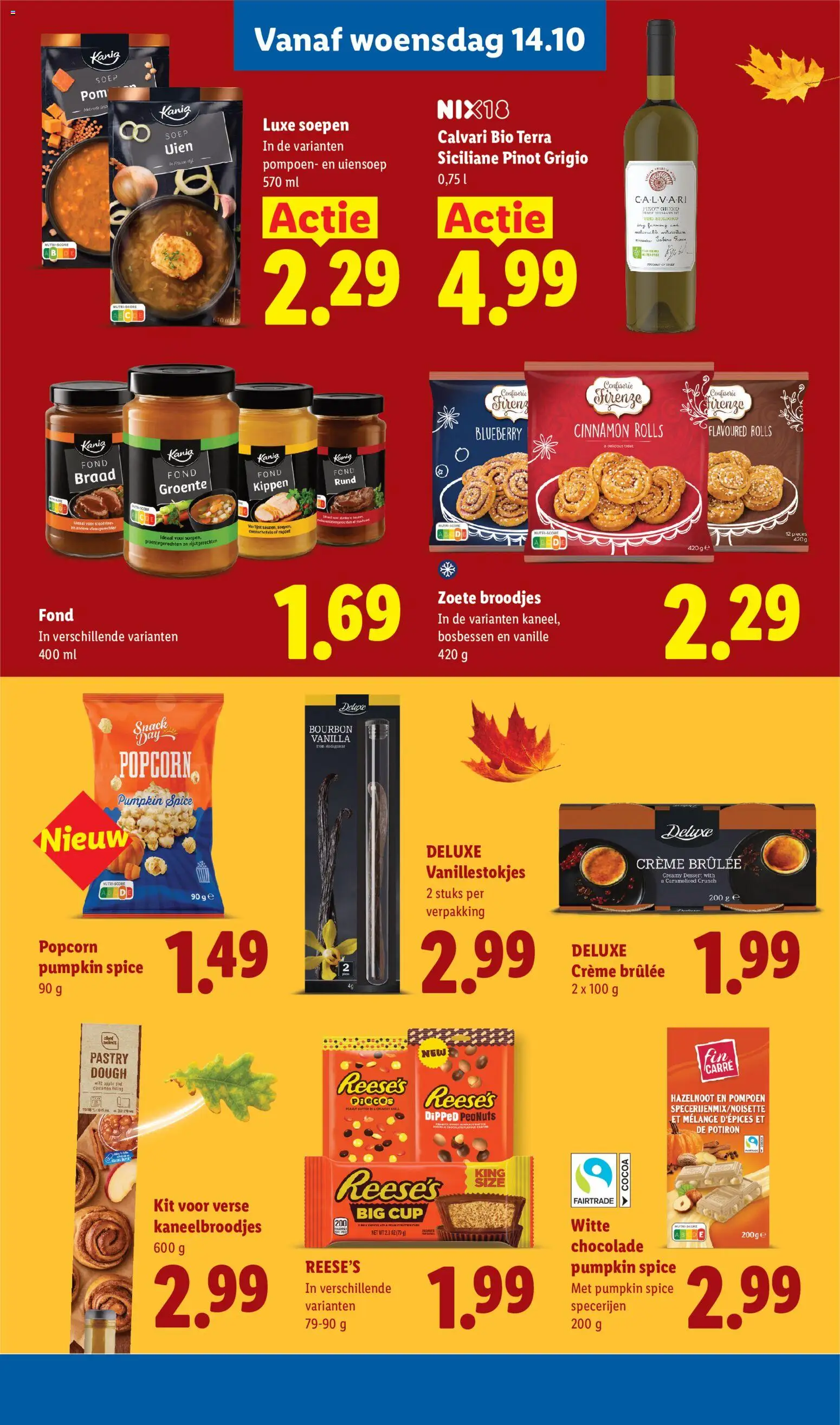 {H1} | Pagina: 21 | Producten: Zoete broodjes, Kippen, Soepen, Crème