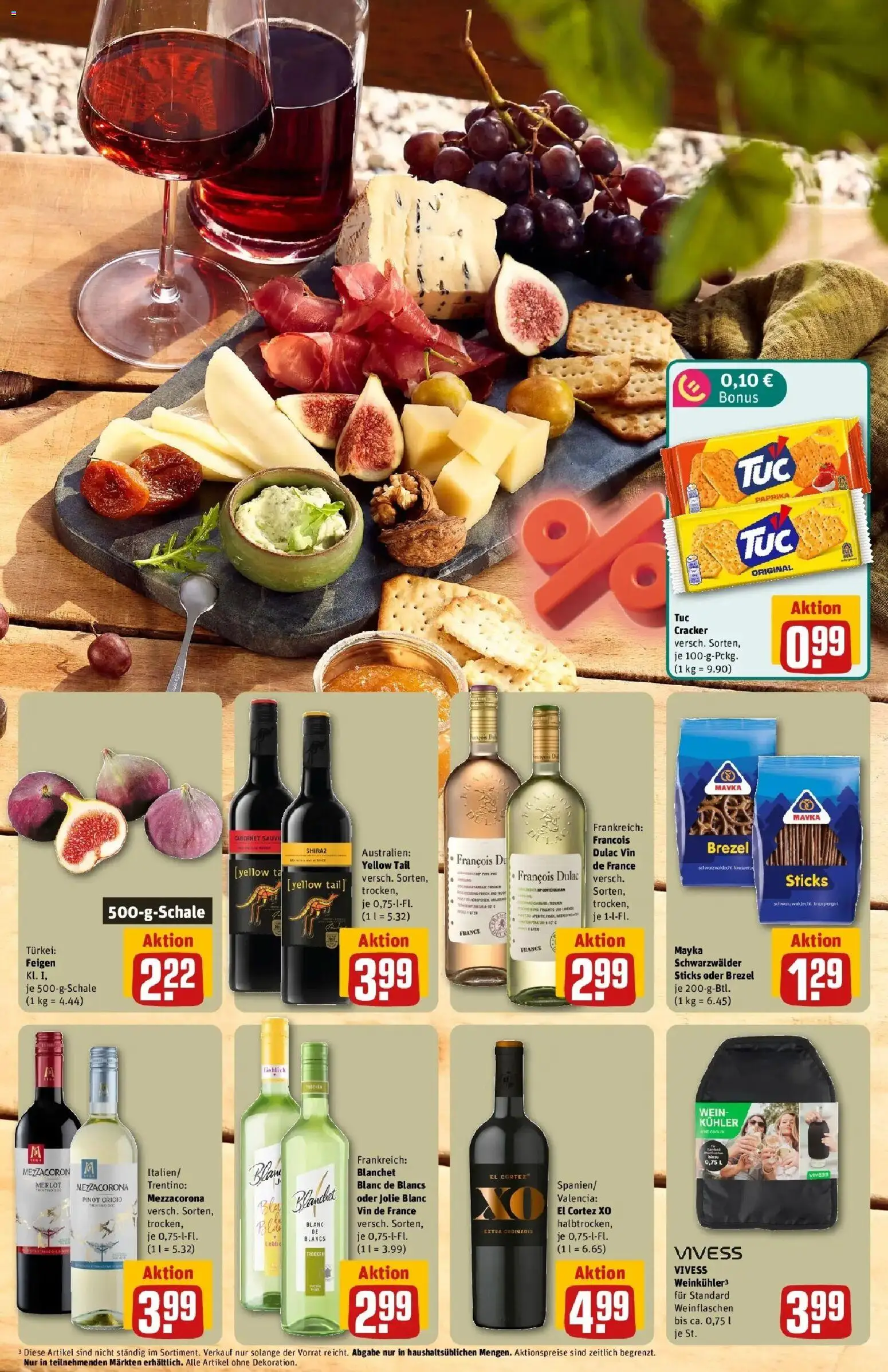 REWE Prospekt ab 12.10.2026 zum Blättern » Angebote | Seite: 15 | Produkte: Merlot, Paprika, Wein, Feigen
