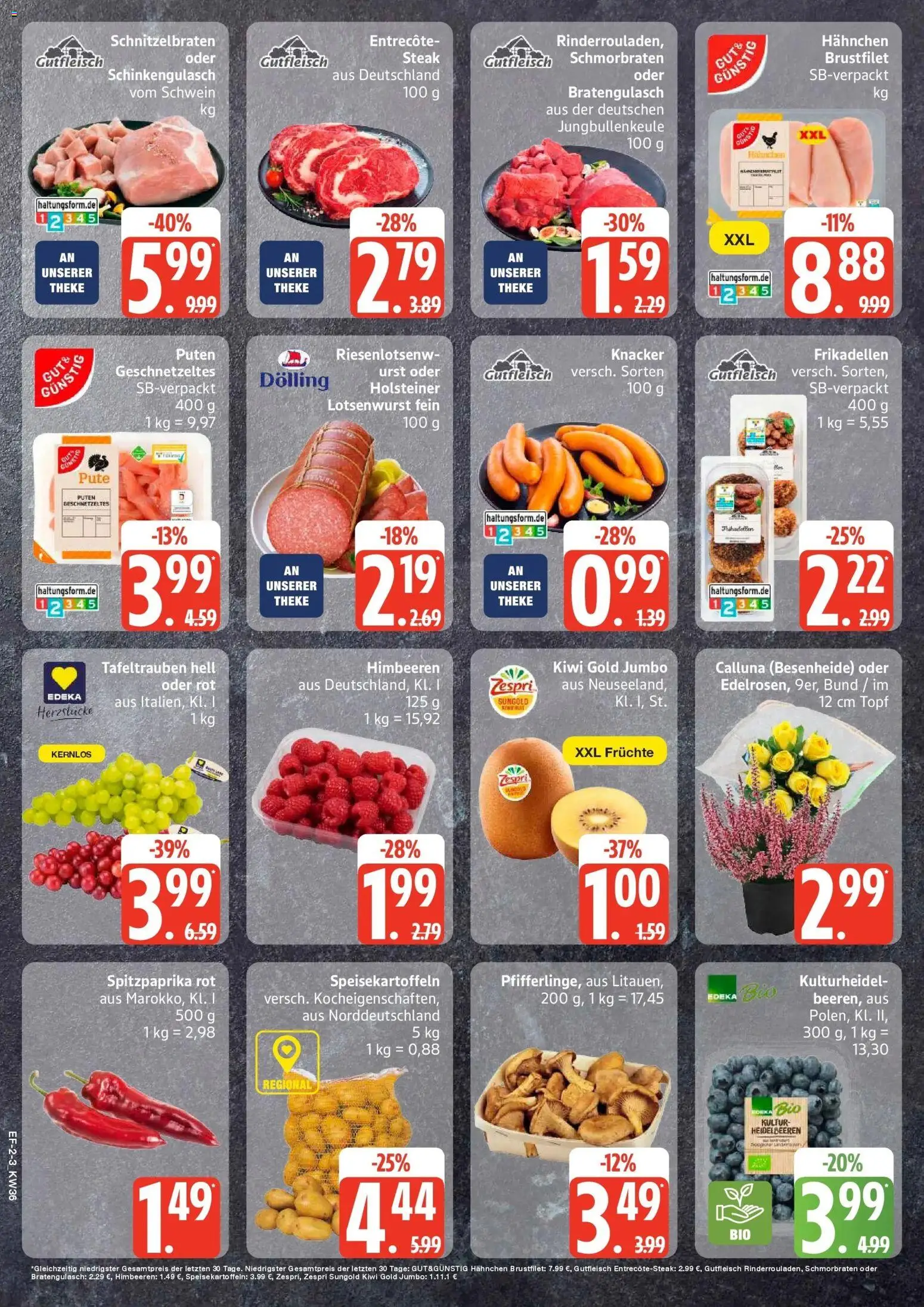 Edeka Prospekt Ascheberg (ab 31.08.2026) » Angebote Online | Seite: 2 | Produkte: Hahnchen, Theke, Entrecote, Heidelbeeren