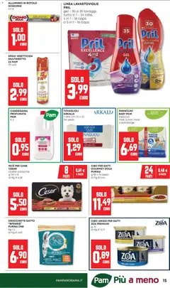 Anteprima del volantino Panorama volantino valido a partire dal 07.05.2026 | Pagina: 15 | Prodotti: Pannolini, Salmone, Crocchette, Gamberetti