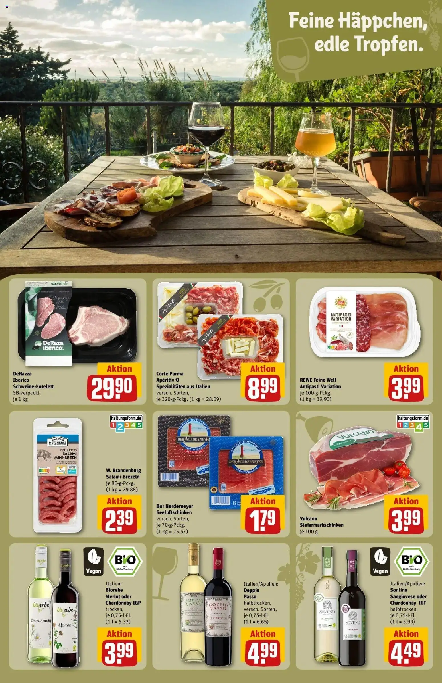 Rewe Prospekt Gießen – gültig ab 06.07.2026 | Seite: 19 | Produkte: Merlot, Doppio Passo, Salami