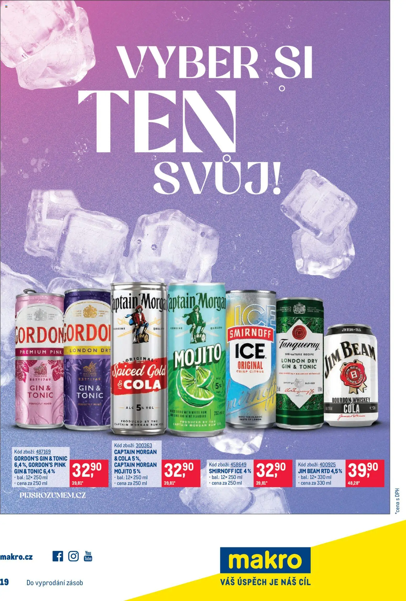 Makro leták - Gastronomie od 26.08.2026 | Strana: 26 | Produkty: Rum, Whiskey, Bourbon, Gin