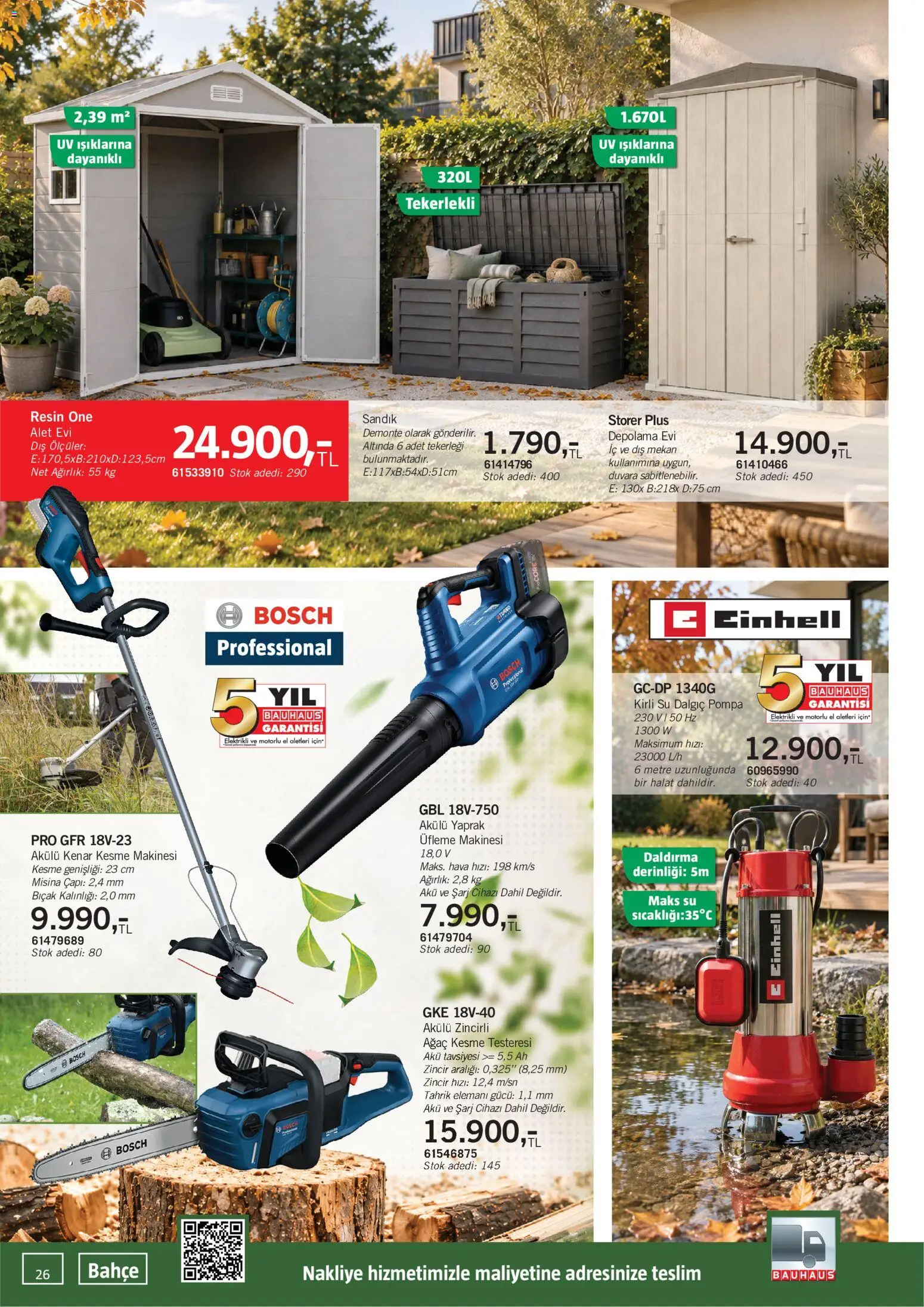 Bauhaus Katalog - 03 Ekim 2026 tarihinden itibaren geçerlidir | Sayfa: 26 | Ürünler: Su, Ağırlık