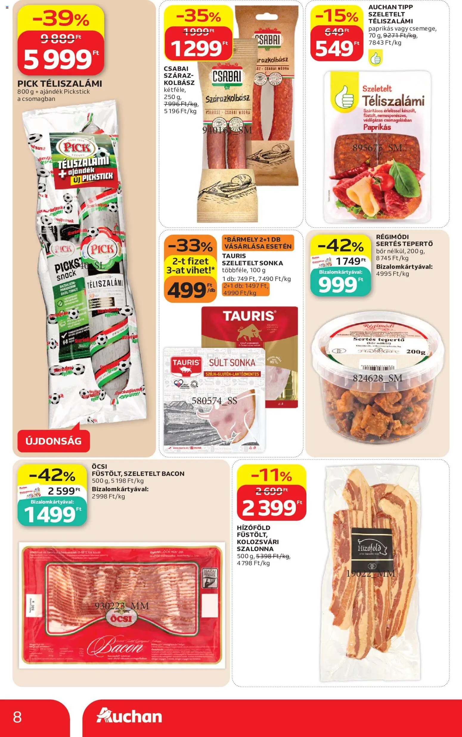 Auchan akciós ujság - amely érvényes a következő dátumtól: 2026.06.25. | Oldal: 8