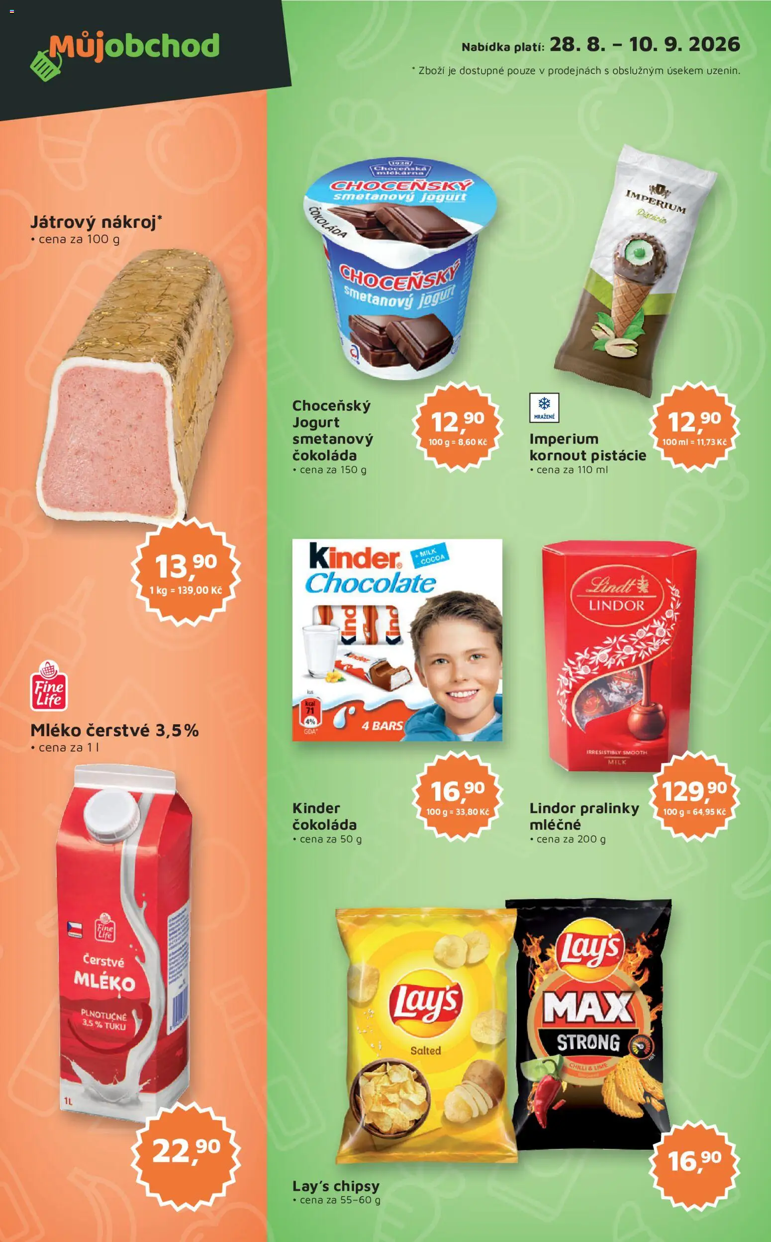 Můj obchod leták - Brand od 28.08.2026 | Strana: 2 | Produkty: Jogurt, Pistácie, Lay's, Chipsy