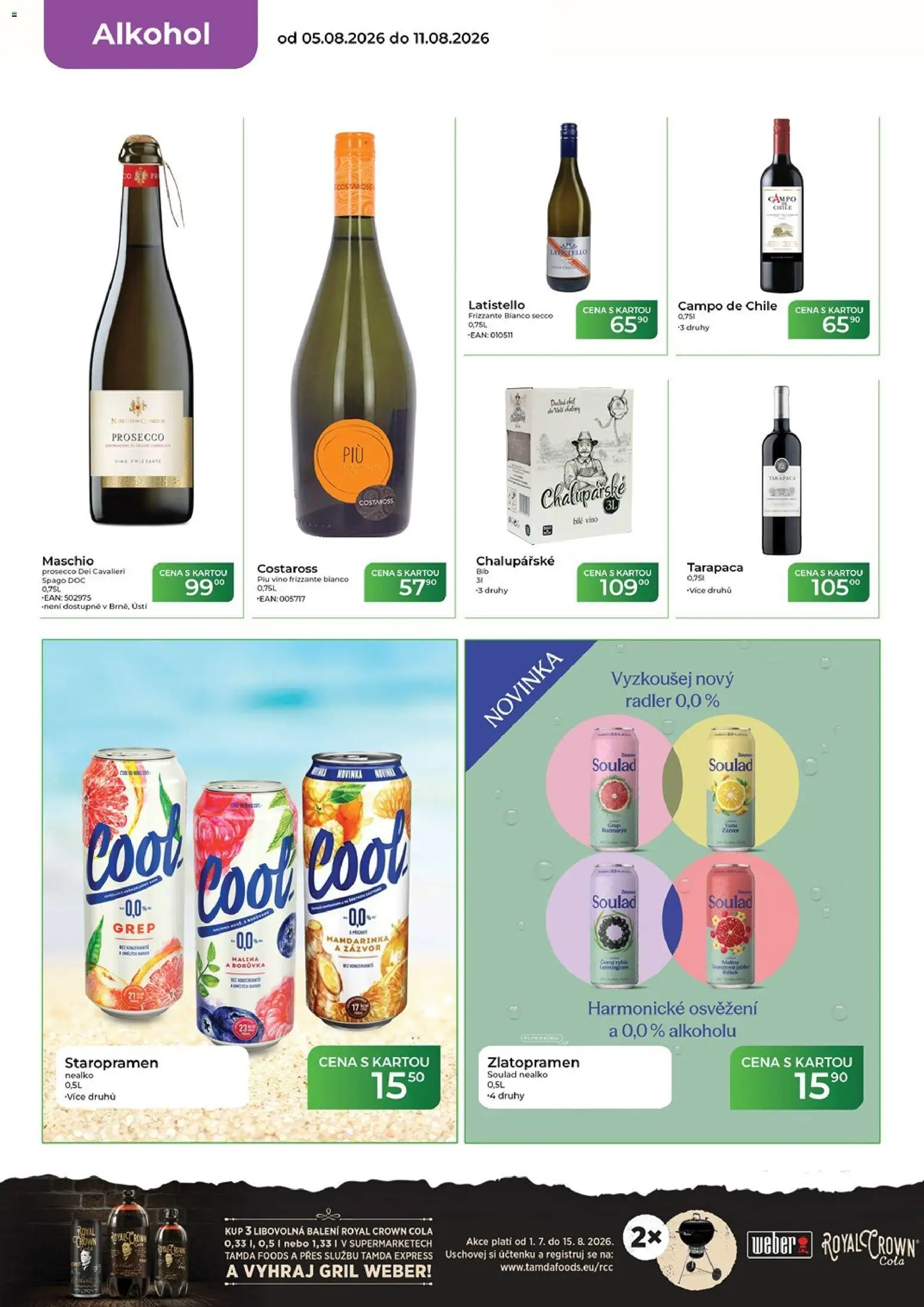 Tamda Foods leták od 05.08.2026 | Strana: 14 | Produkty: Radler, Gril, Prosecco vino frizzante, Cola