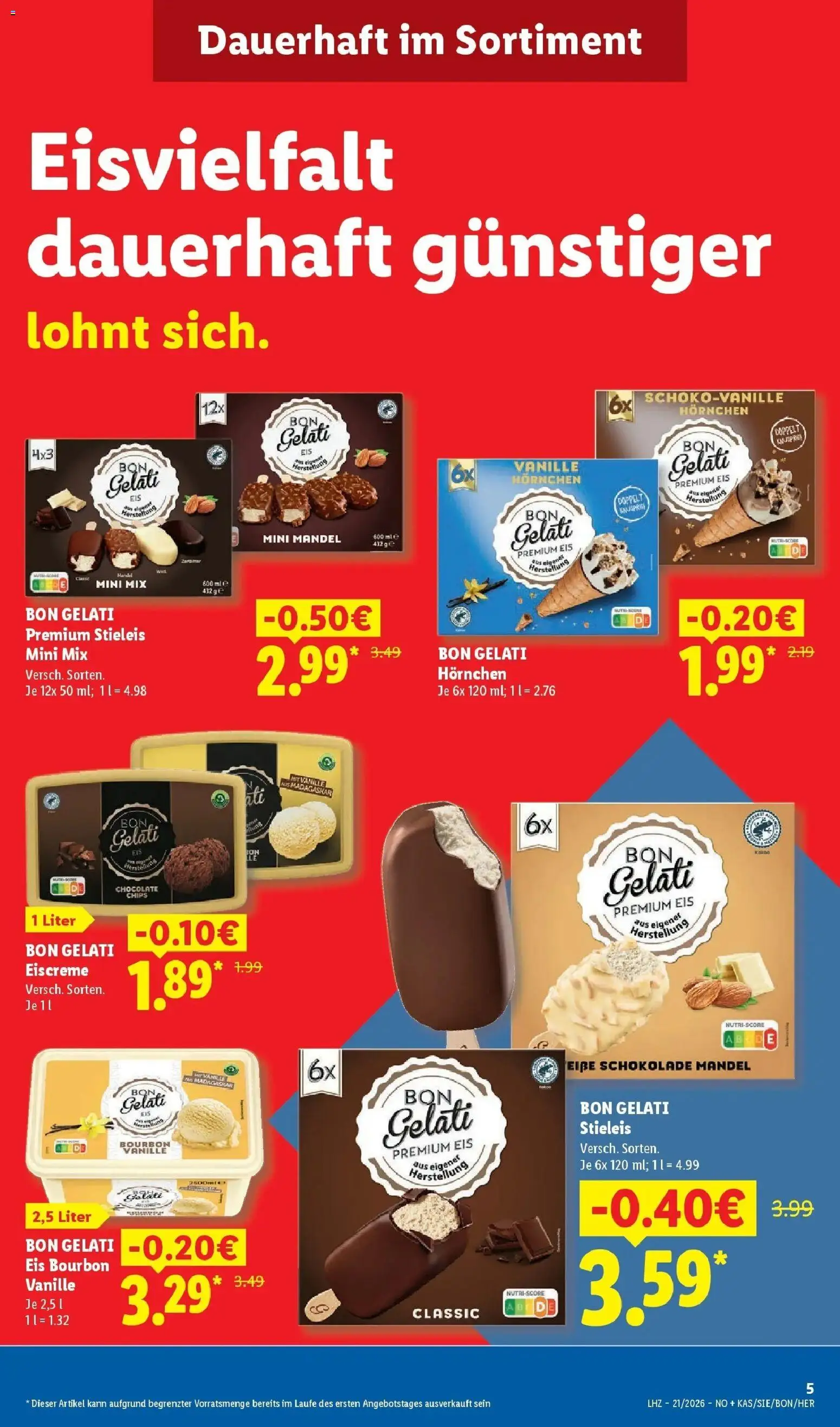 Lidl Prospekt Höxter – gültig ab 17.05.2026 | Seite: 9 | Produkte: Schokolade, Eiscreme, Bourbon, Chips