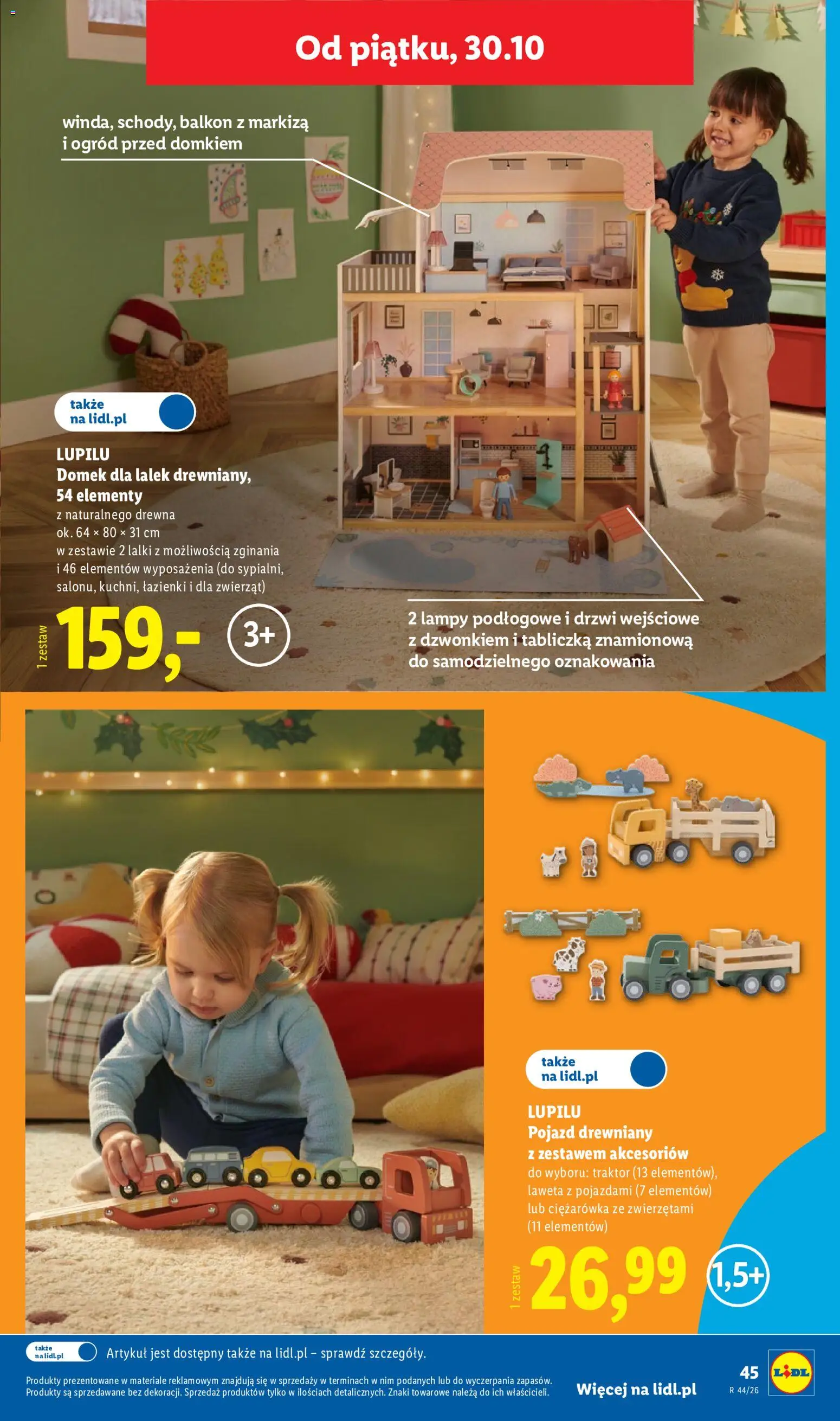 Lidl Katalog od 26.10.2026 | Strona: 51 | Produkty: Domek dla lalek, Drzwi
