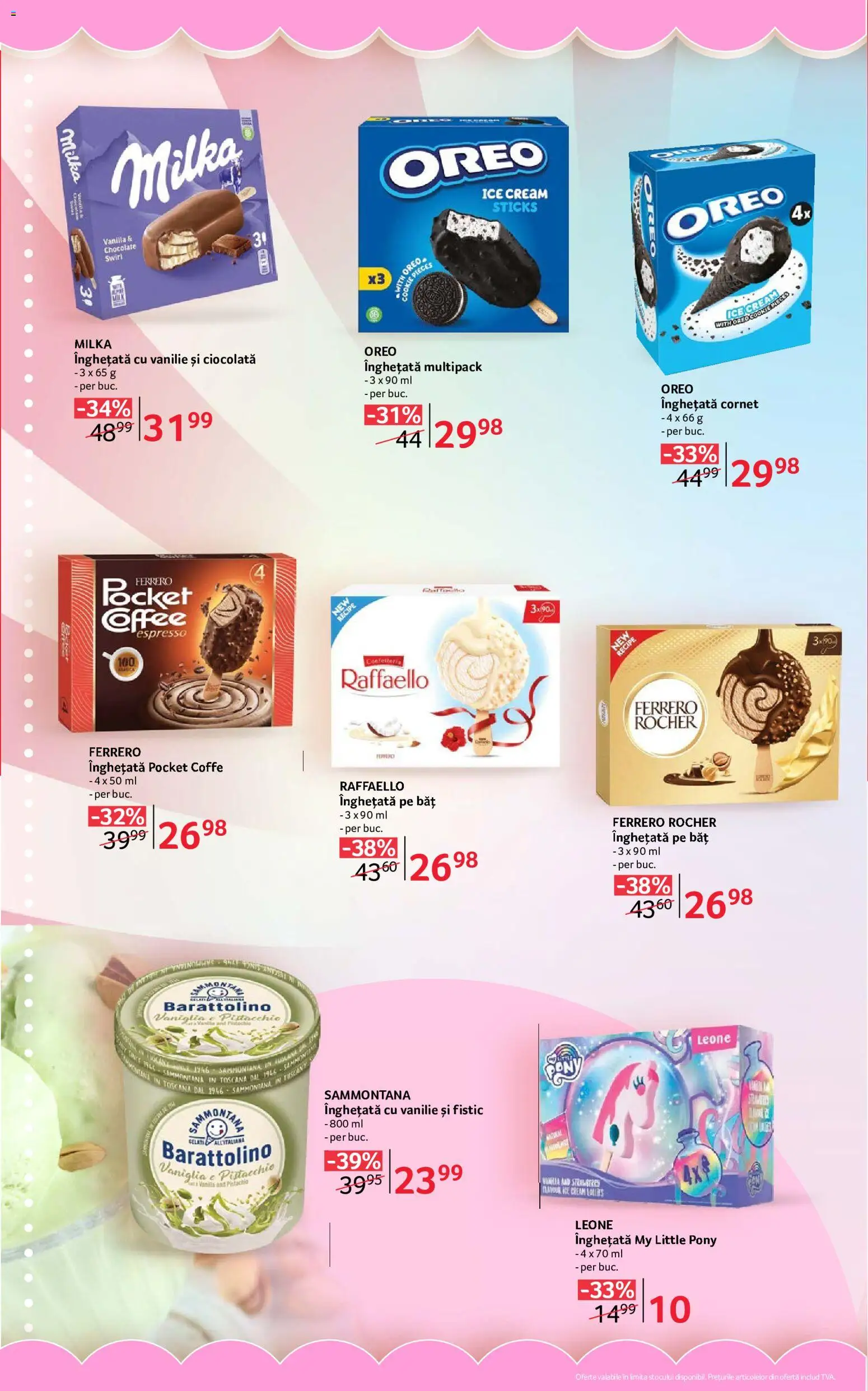 Noul catalog Selgros – valabil de la 24.07.2026 | Pagină: 10 | Produse: Soda, Ciocolată, Fistic, Înghețată
