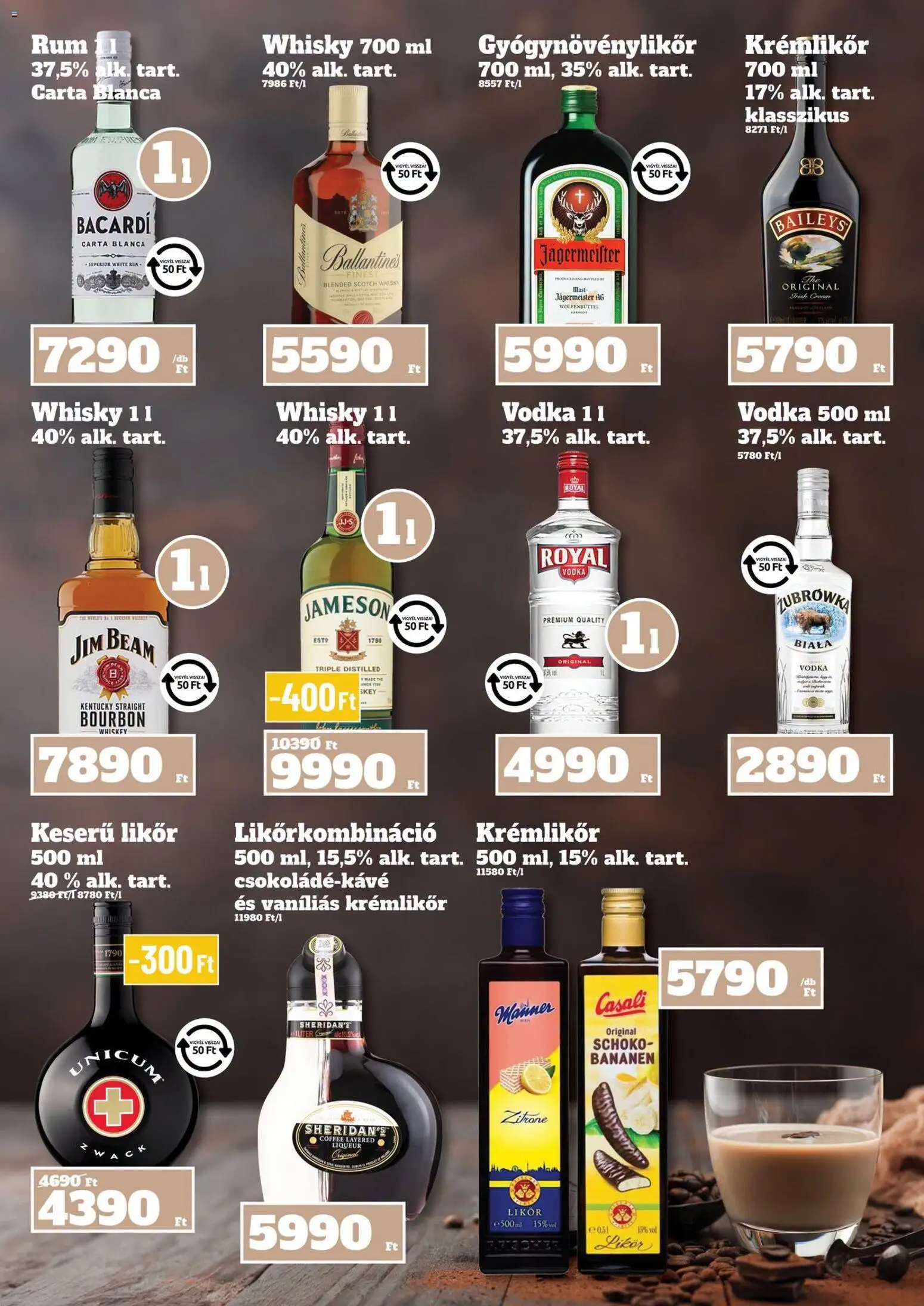 Family Diszkont akciós ujság - amely érvényes a következő dátumtól: 2026.10.08. | Oldal: 31 | Termékek: Krémlikőr, Bacardi, Whisky, Baileys