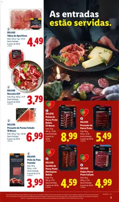 Pré-visualização Lidl folheto Especial Natal válido de 26/10/2026 | Página: 3 | Produtos: Tábua, Pato, Base, Presunto