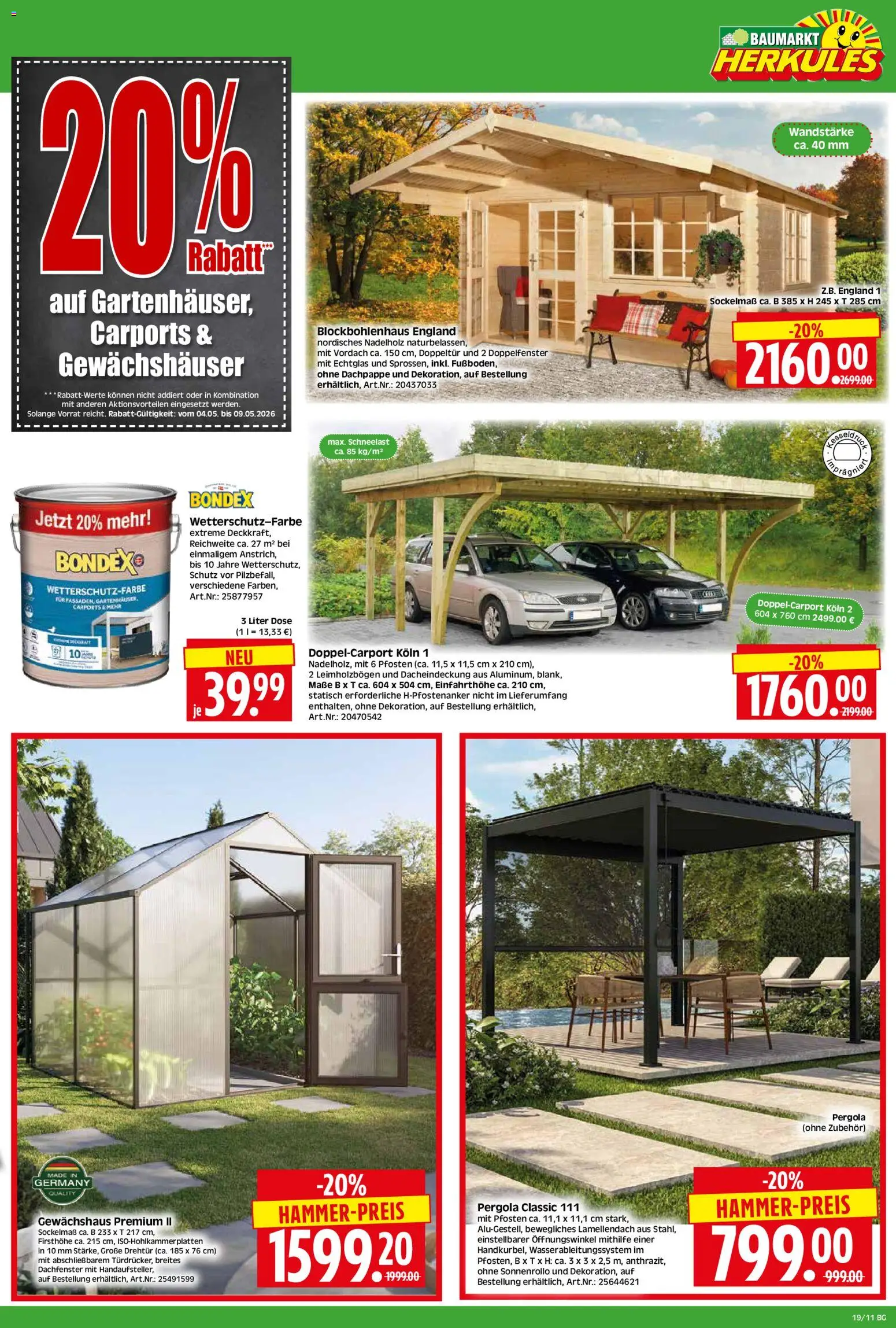 HERKULES Bau & Garten – gültig ab 04.05.2026 | Seite: 11