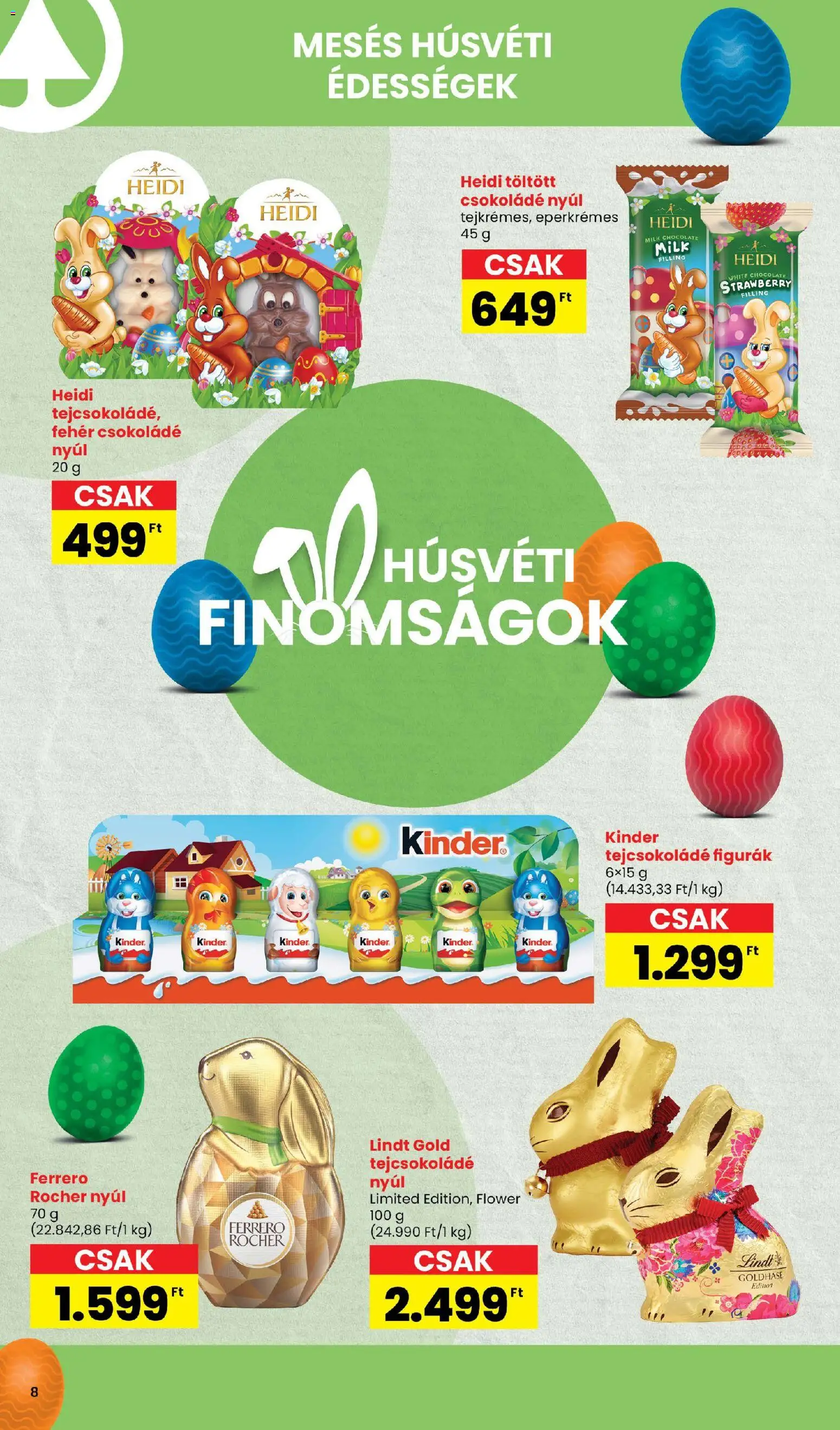 Interspar akciós ujság - amely érvényes a következő dátumtól: 05.03.2026 | Oldal: 8 | Termékek: Édességek, Ferrero rocher, Tejcsokoládé, Csokoládé