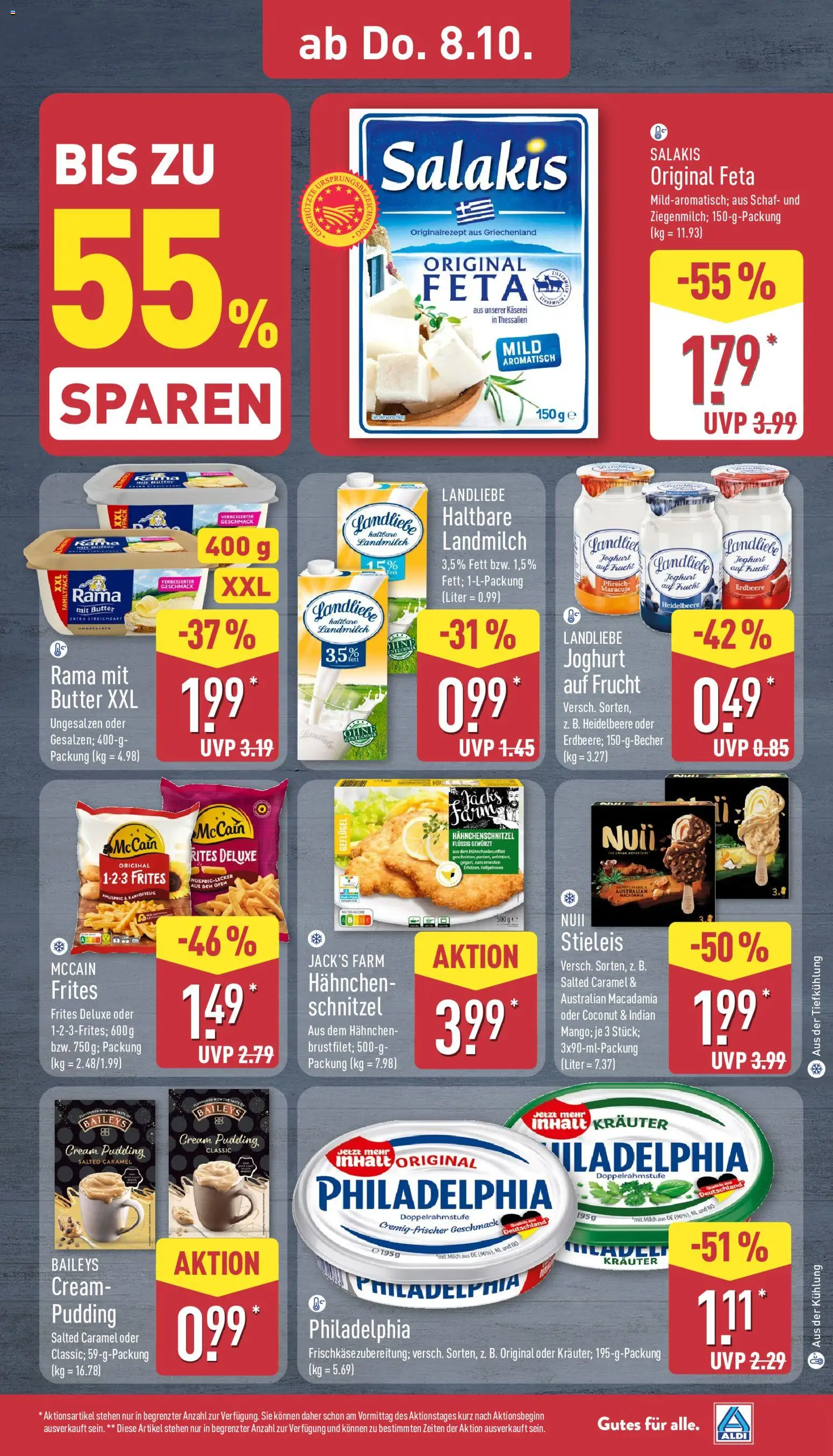 Aldi Prospekt – gültig ab 05.10.2026 | Seite: 31 | Produkte: Joghurt, Schnitzel, Pudding, Landliebe joghurt