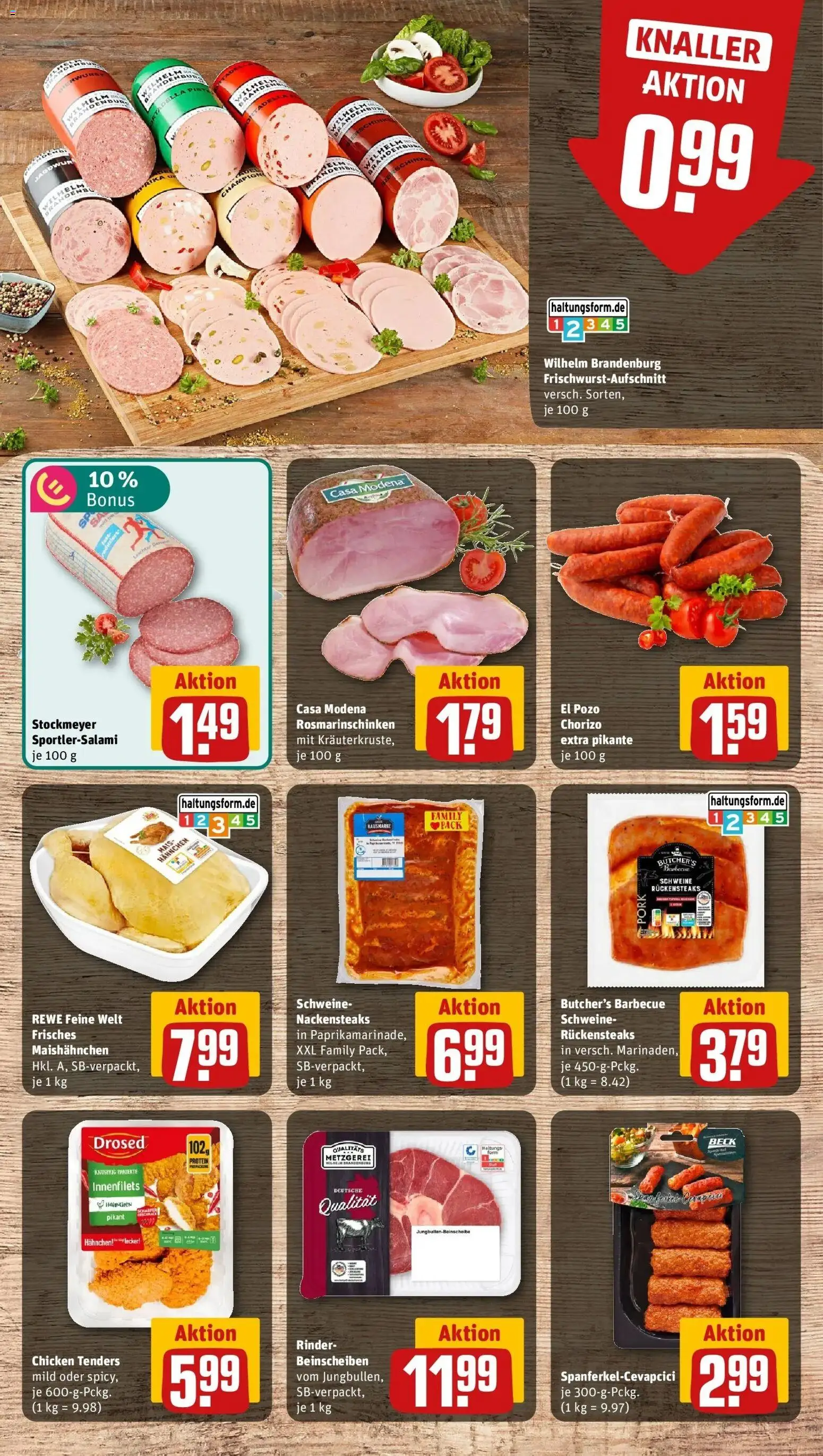 REWE Prospekt ab 07.09.2026 zum Blättern » Angebote | Seite: 8 | Produkte: Nackensteaks, Mais, Hahnchen