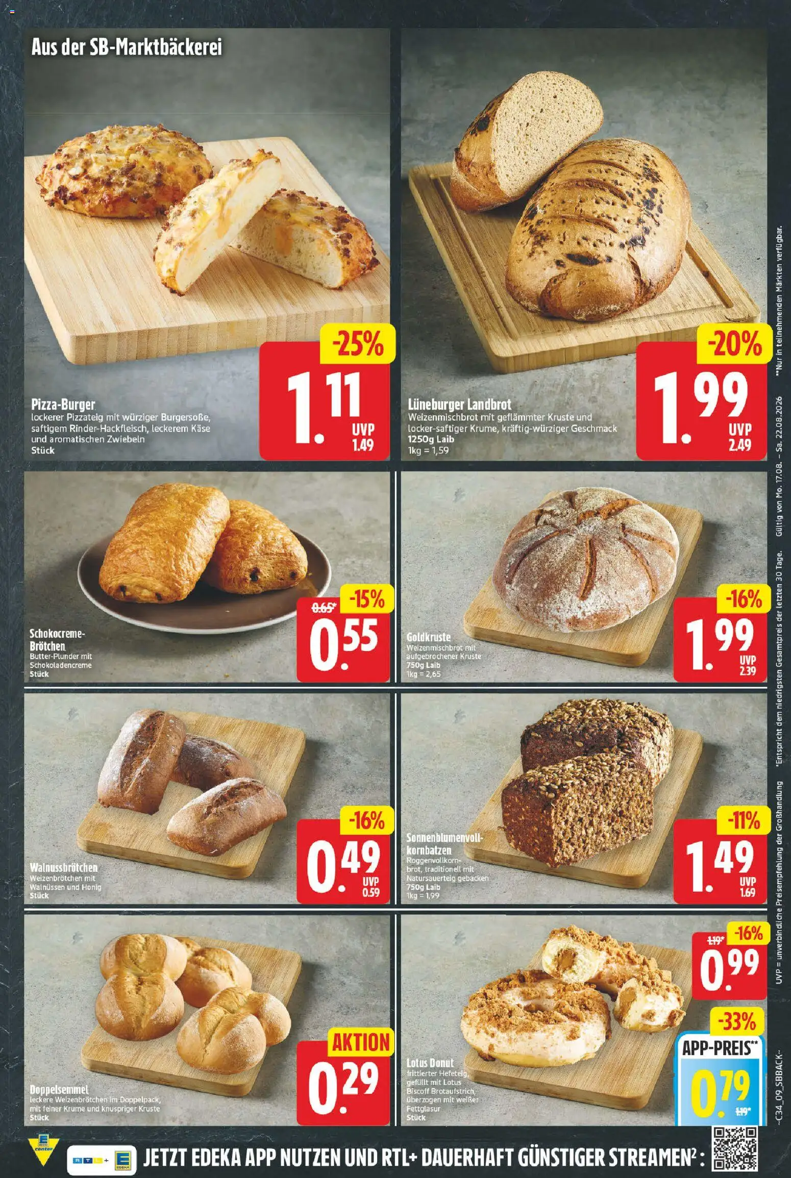E center Prospekt – gültig ab 17.08.2026 | Seite: 9 | Produkte: Käse, Burgersoße, Zwiebeln