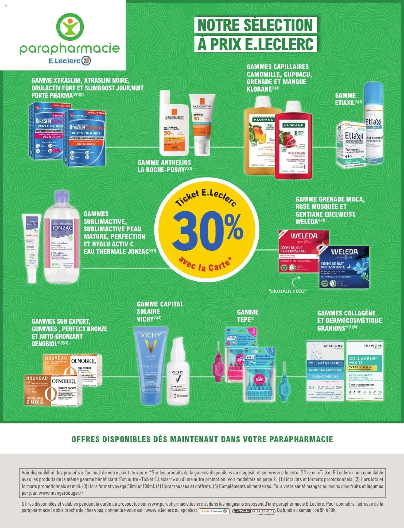 {H1} | Page: 18 | Produits: Autobronzant, Crème de jour, Eau micellaire, Crème de nuit