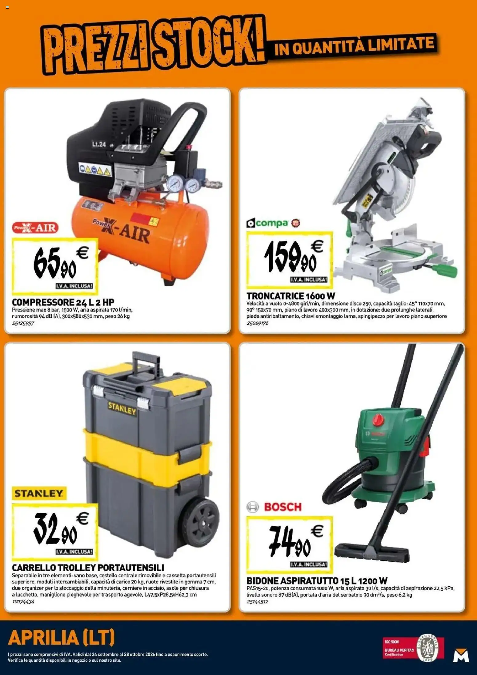 Nuovo TECNOMAT catalogo Aprilia dal 24/09/2026 > offerte anteprima 🛍️ | Pagina: 21 | Prodotti: Compressore, Carrello, Disco, Trolley