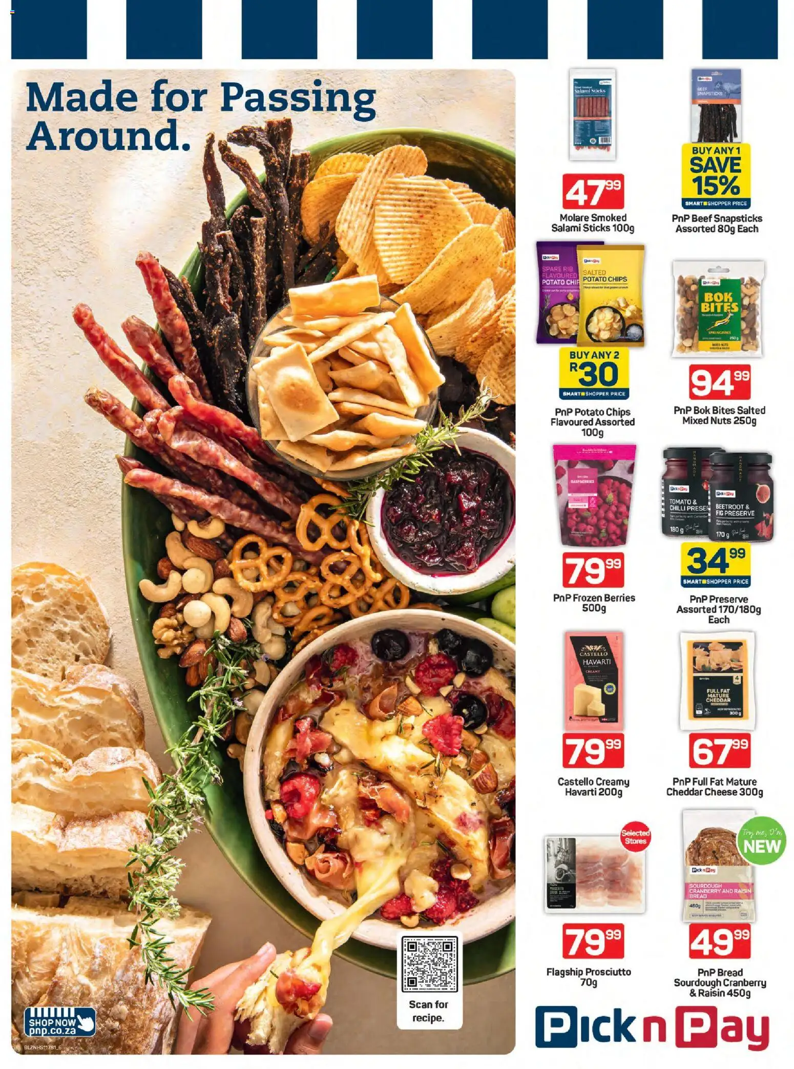 New Pick n Pay catalogue – valid from 08.06.2026 | Page: 6 | Products: Cheese, Bread, Salami, Chips