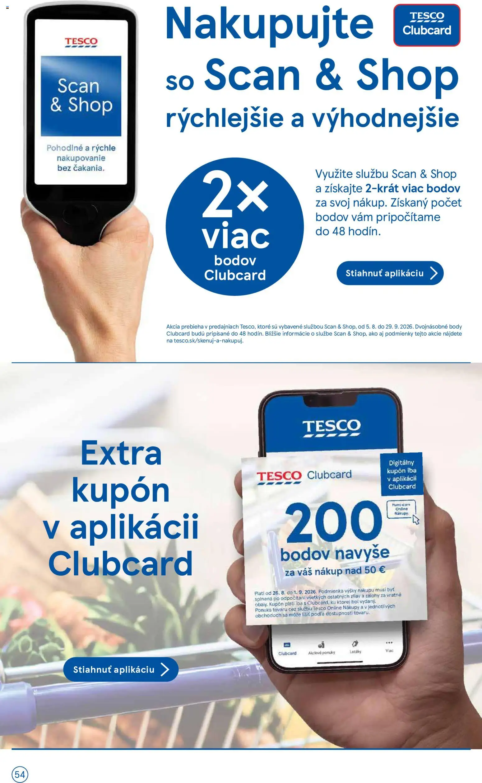 Nové Tesco akcie – leták je platný od 26.08.2026 | Strana: 54