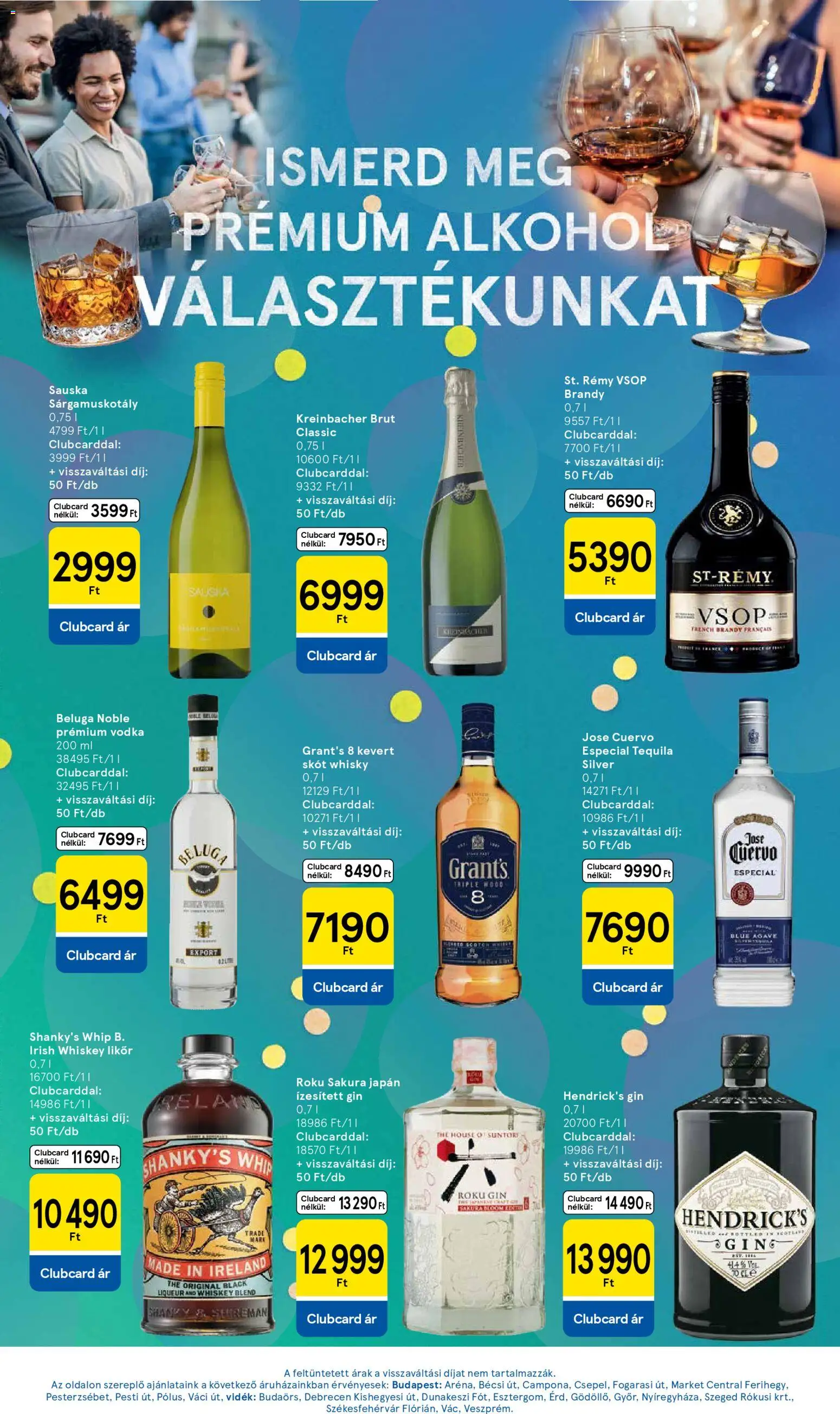 Tesco akciós ujság - amely érvényes a következő dátumtól: 16.04.2026 | Oldal: 11 | Termékek: Irish whiskey, Likőr, Vodka, Whisky