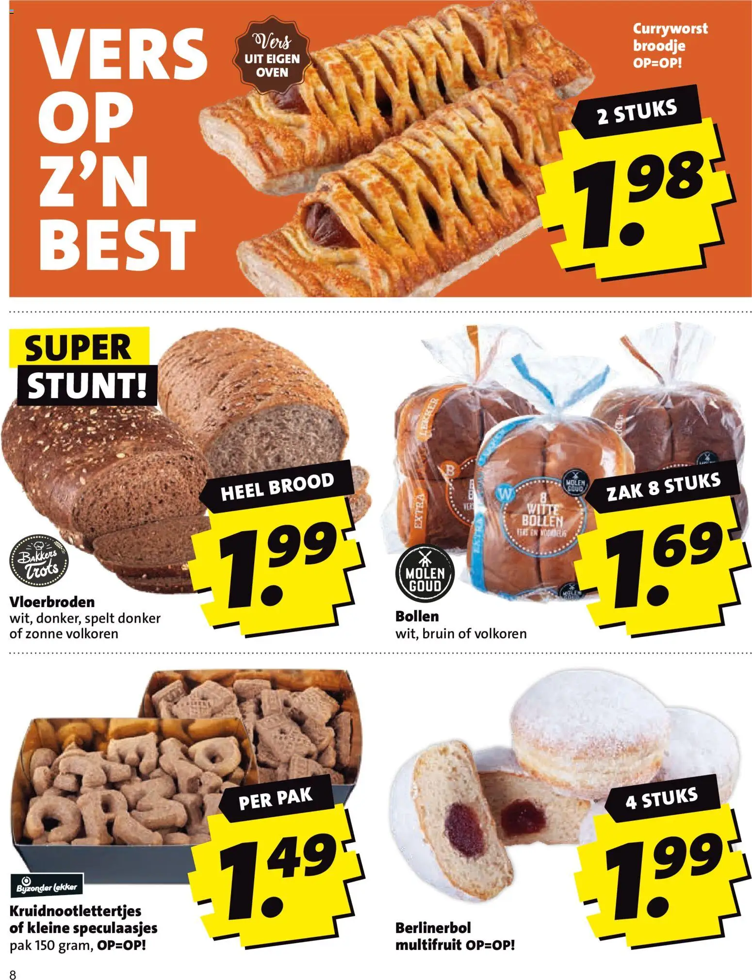 {H1} | Pagina: 8 | Producten: Brood, Oven, Broodje, Berlinerbol