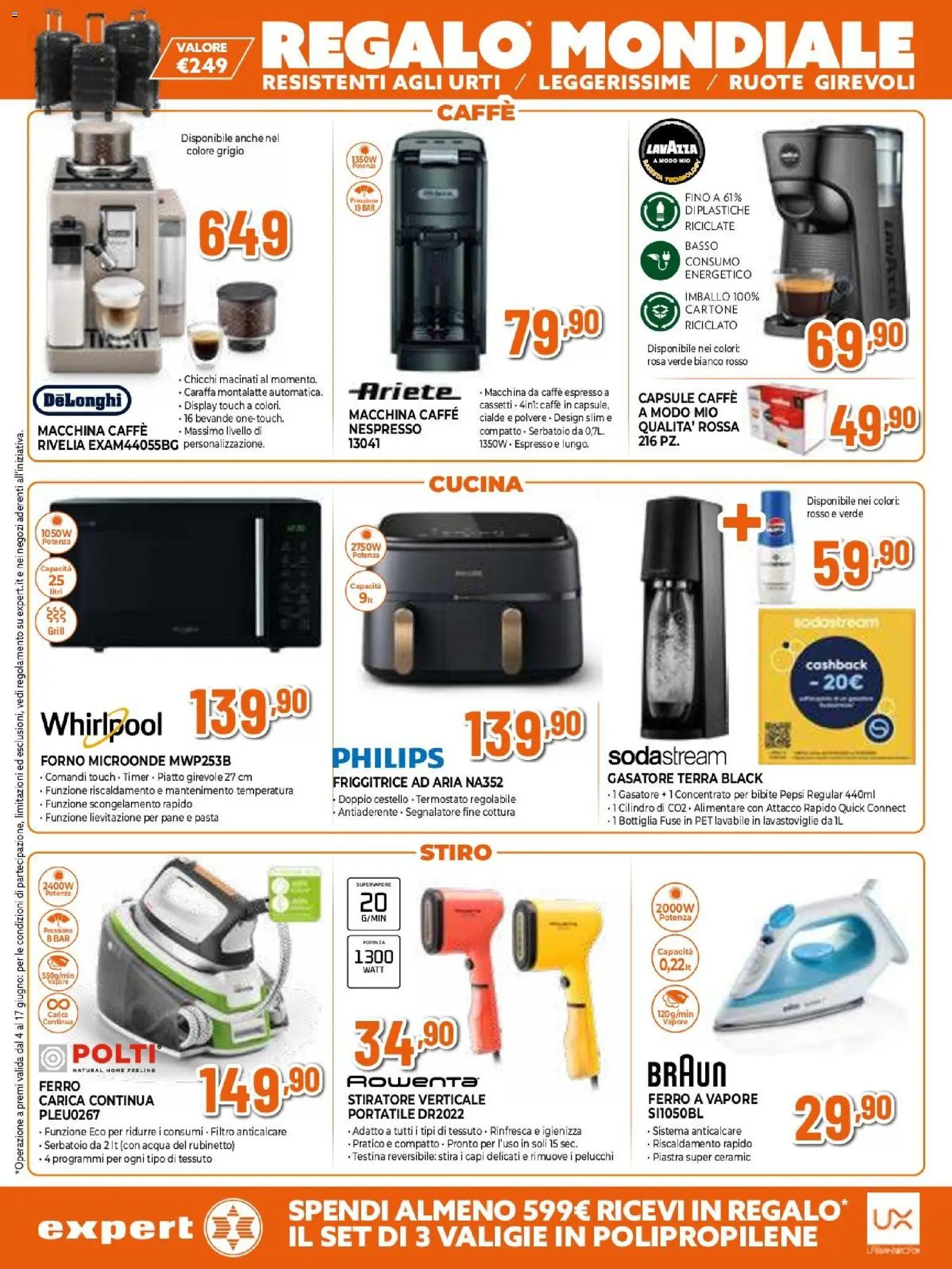 Volantino Expert del 04.06.2026 | Pagina: 26 | Prodotti: Caraffa, Acqua, Macchina caffe a modo mio, Bibite