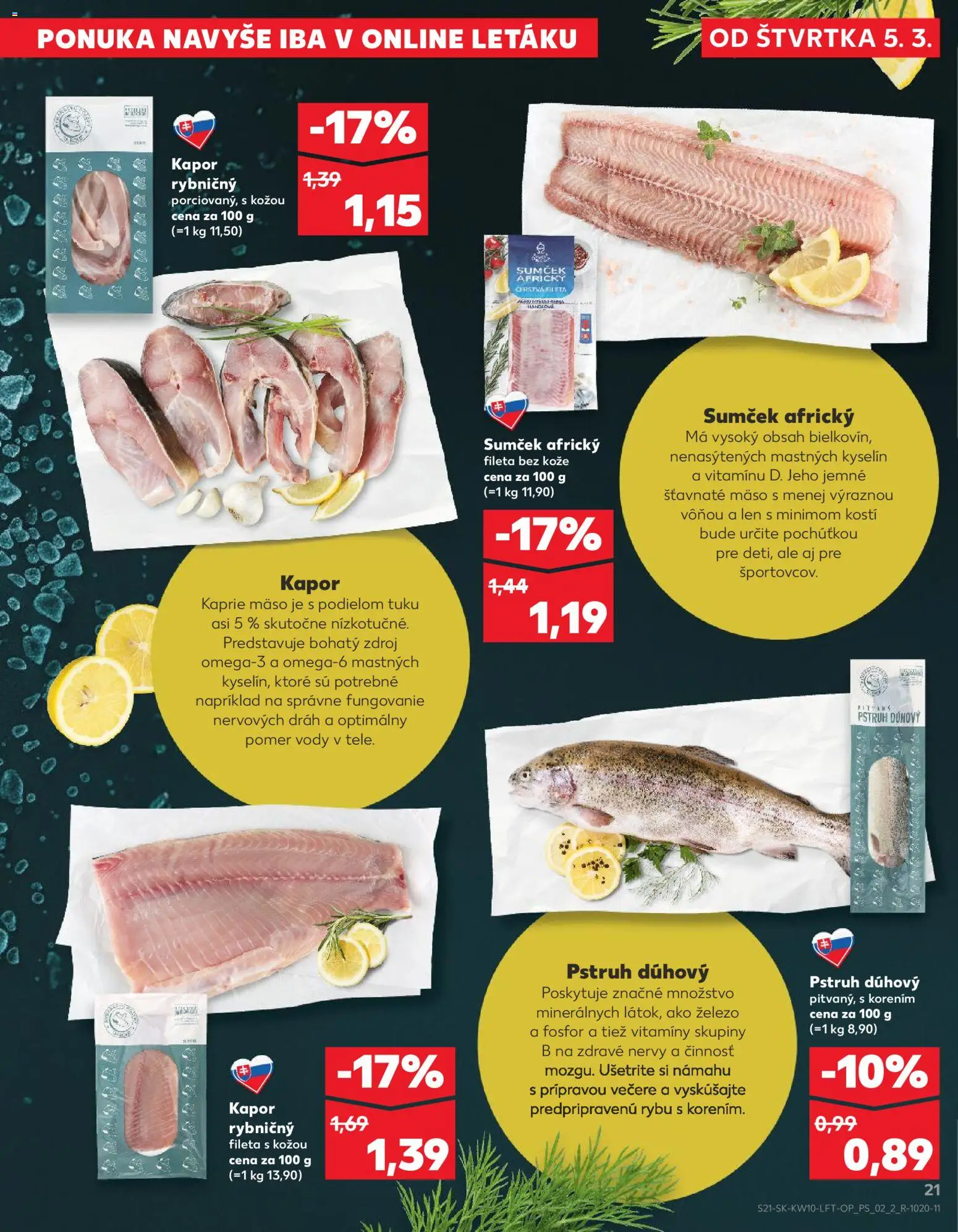Kaufland SK akciós ujság - amely érvényes a következő dátumtól: 2026.03.05. | Oldal: 21 | Termékek: Kapor