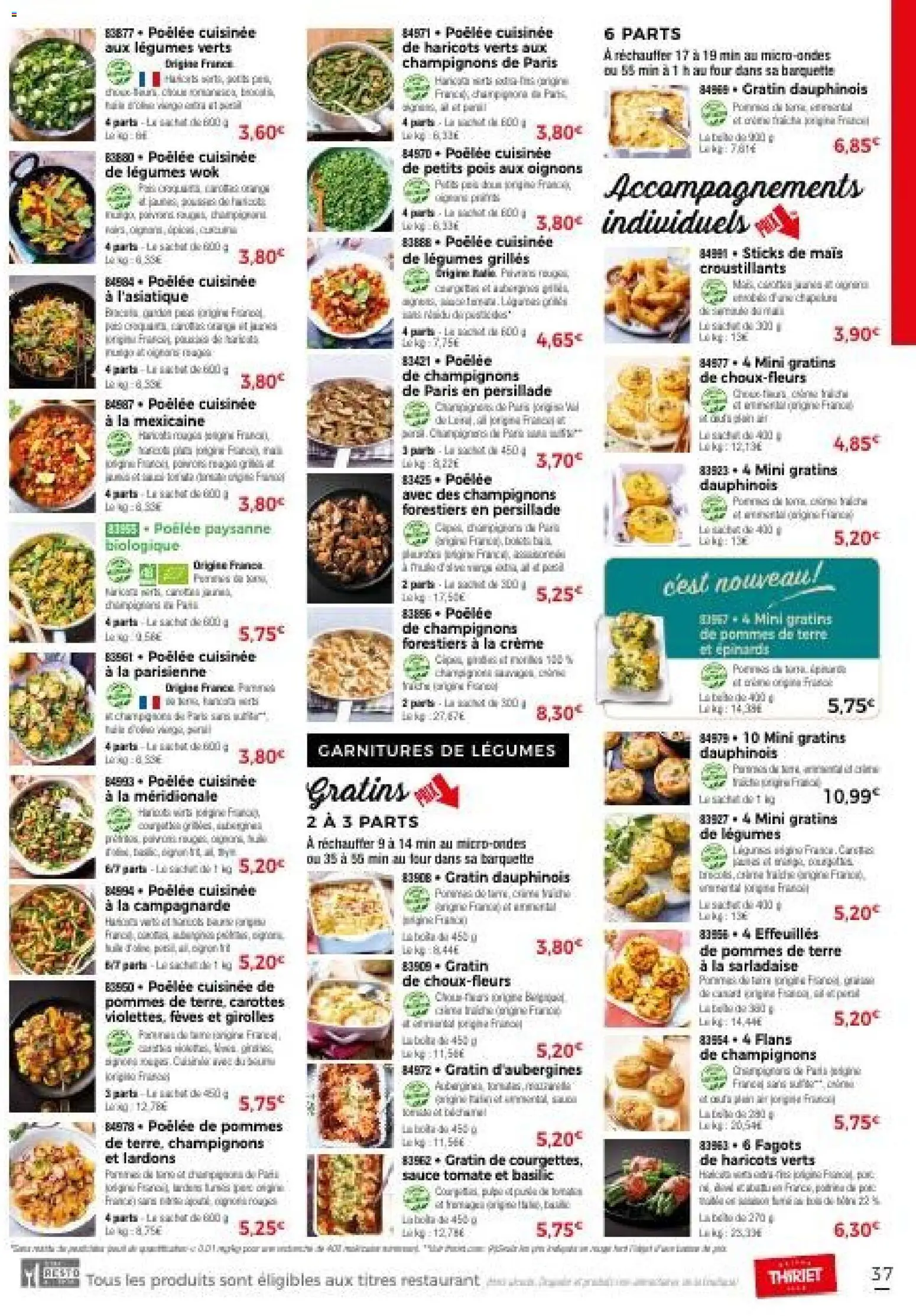 {H1} | Page: 43 | Produits: Four, Lardons, Pois, Pommes