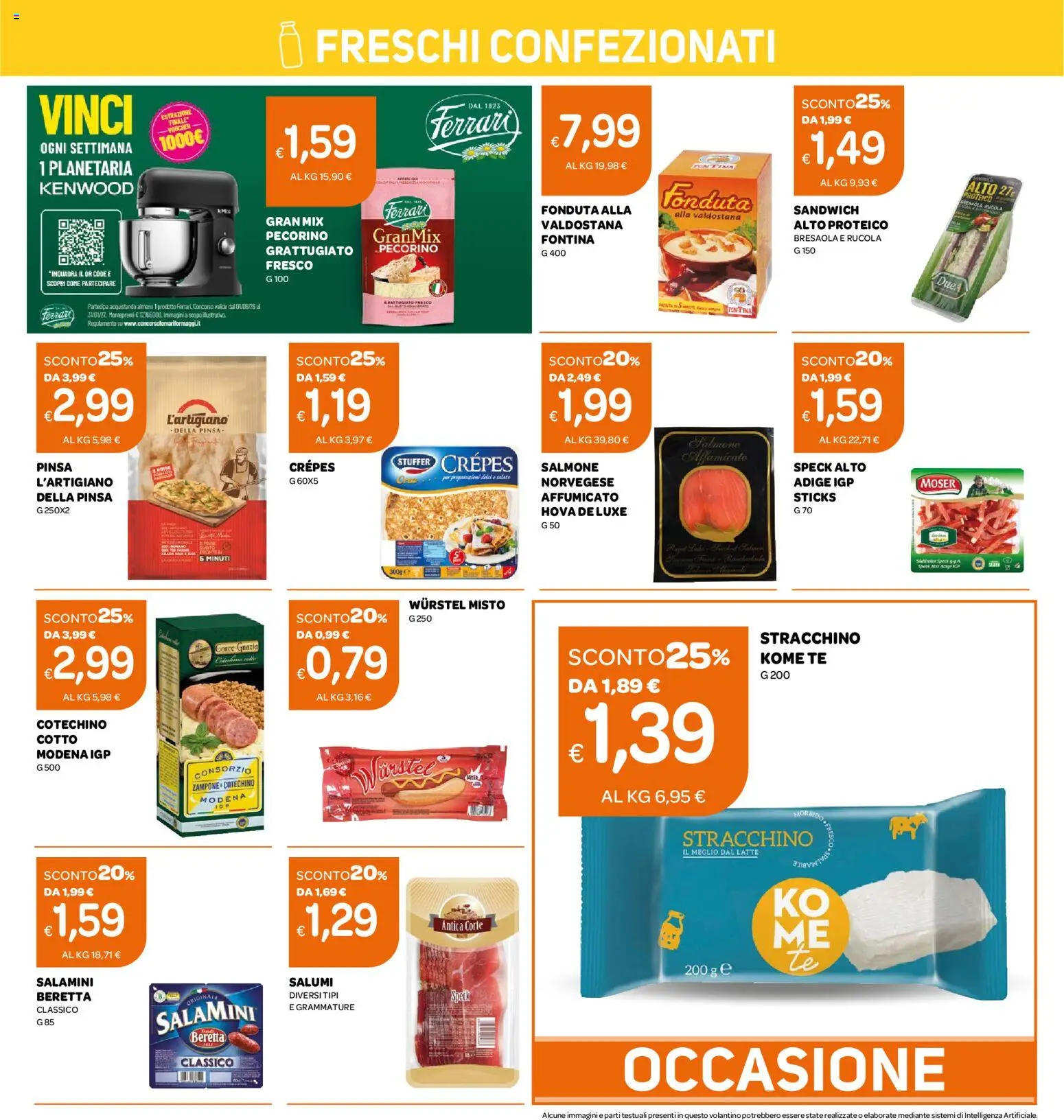 Volantino Ekom del 20/10/2026 | Pagina: 11 | Prodotti: Speck, Latte, Wurstel, Pecorino