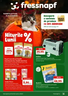 Ofertele Fressnapf valabile de la 08.10.2026