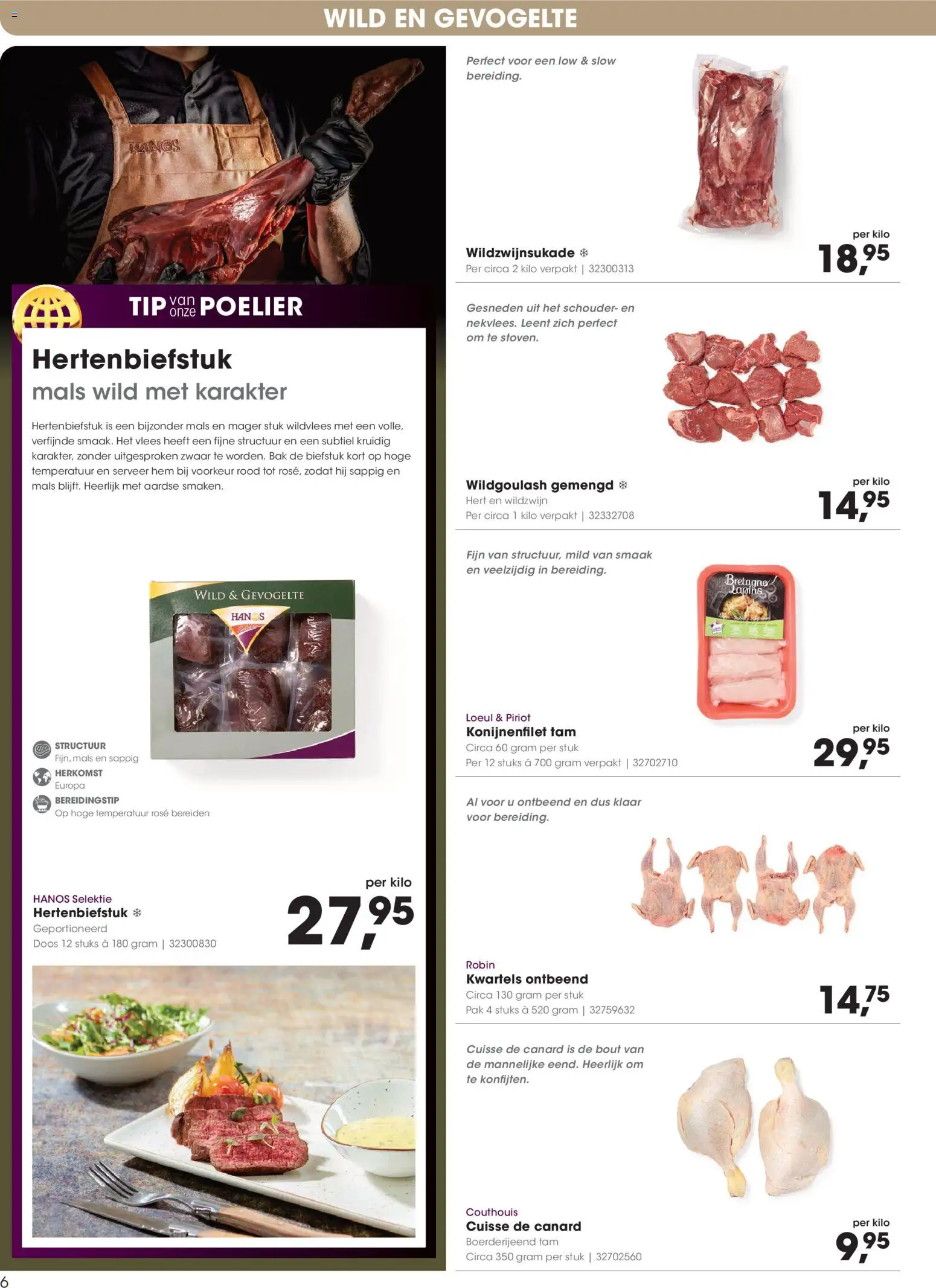 {H1} | Pagina: 6 | Producten: Vlees, Biefstuk, Gevogelte