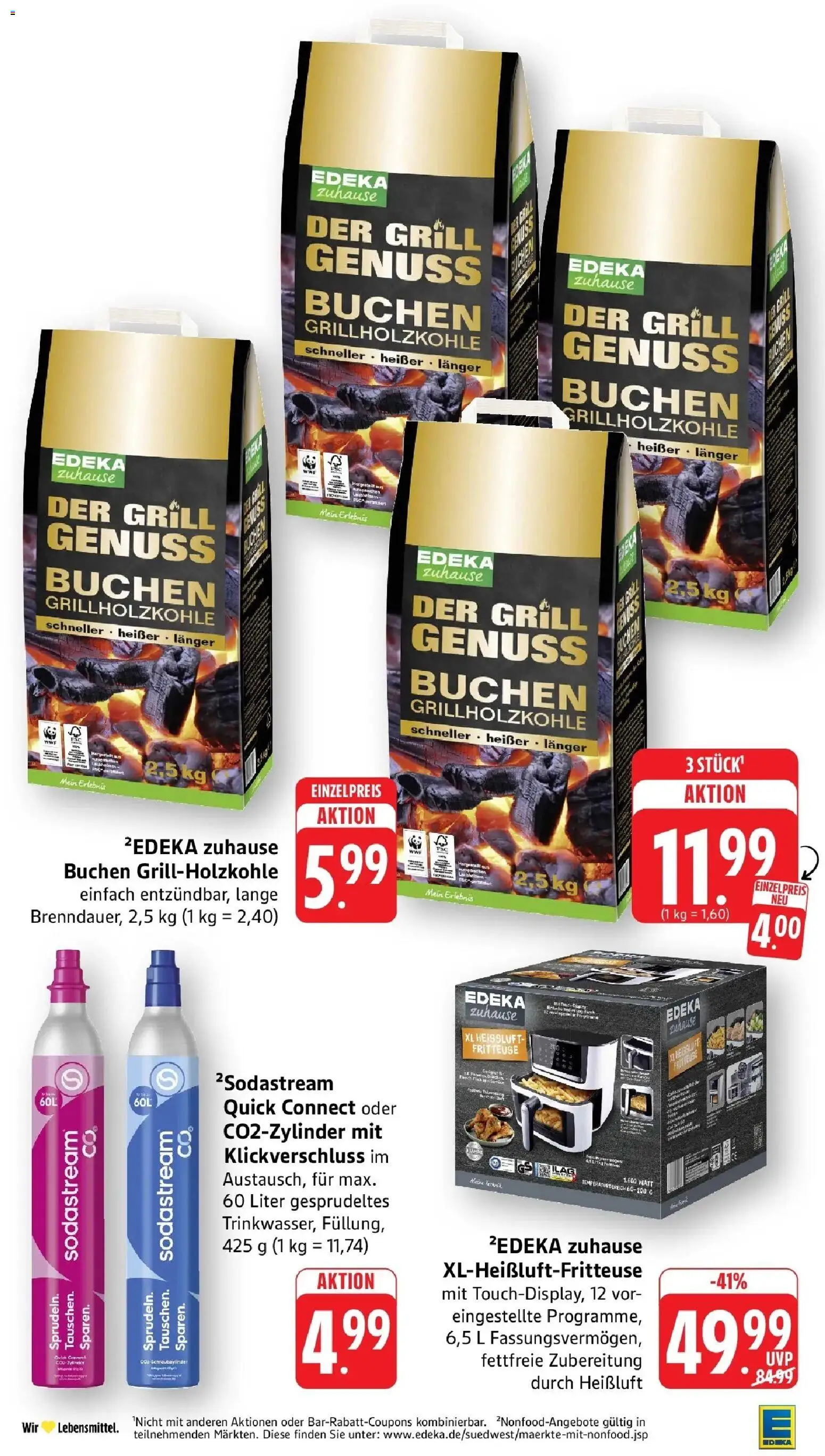 Edeka Prospekt Freiburg – gültig ab 27.07.2026 | Seite: 37 | Produkte: Grill, Fritteuse, Sodastream
