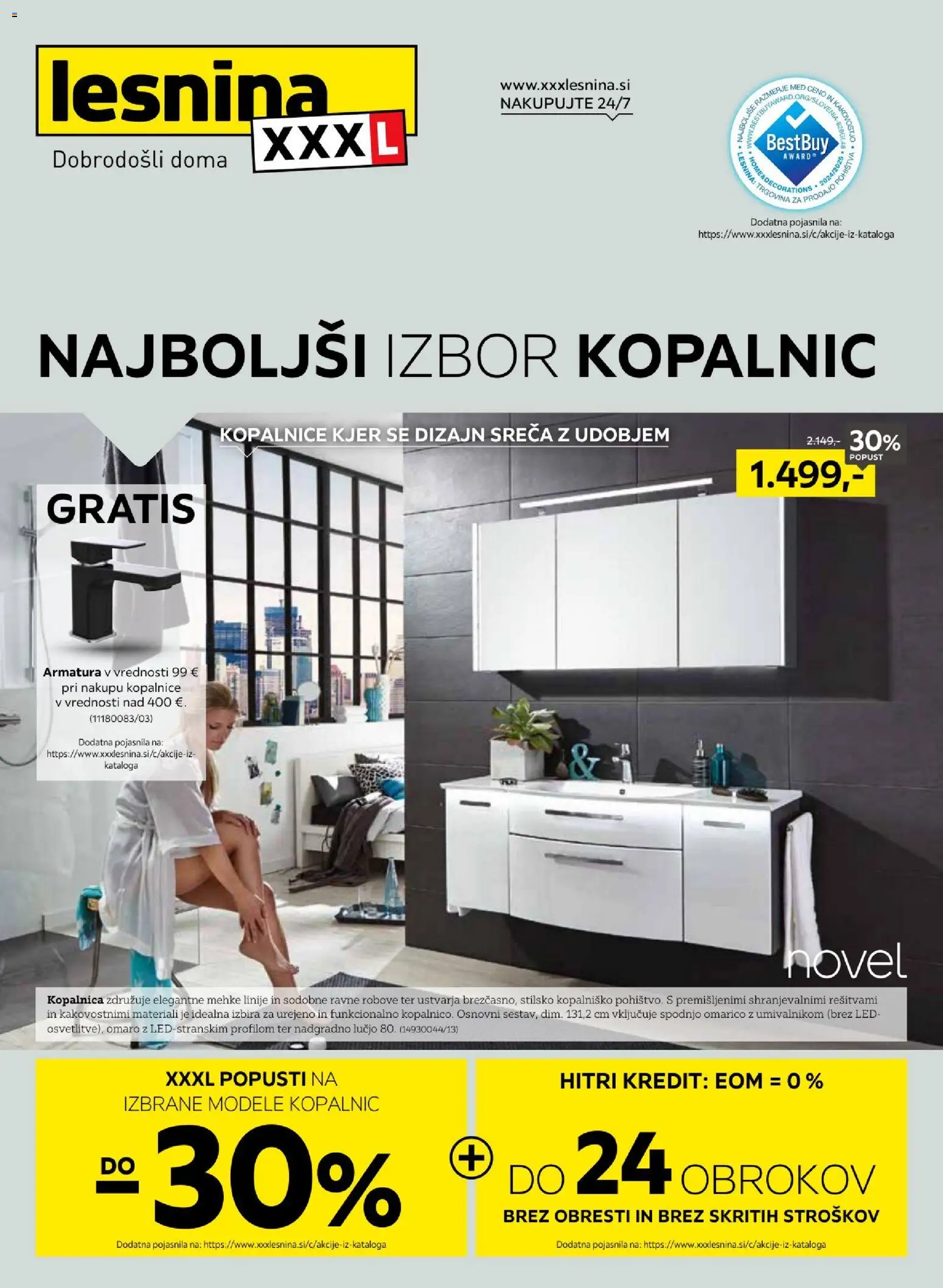Novi XXXL Lesnina katalog ponudbe – veljaven od 31.08.2026 | Stran: 1 | Izdelki: Med