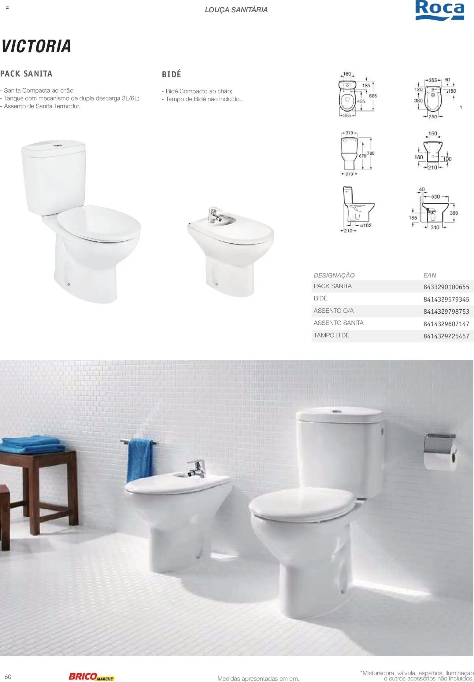 BricoMarché Catálogo de Inspiração Banho │ válido de 15.06.2026 | Página: 60 | Produtos: Tanque, Louça sanitária