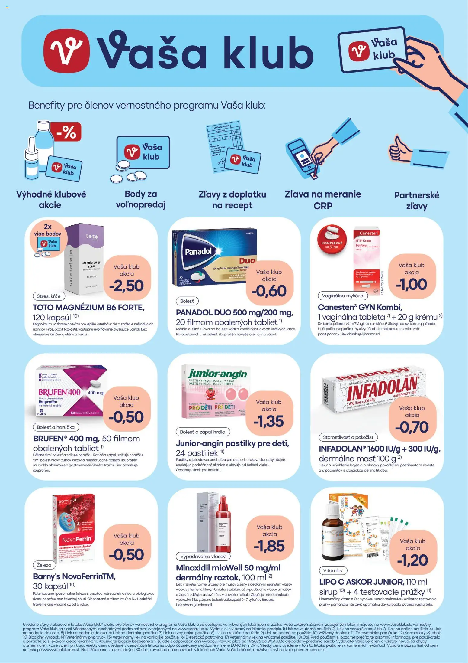 Nové Vaša lekáreň akcie – leták je platný od 01.09.2026 | Strana: 20 | Produkty: Sirup