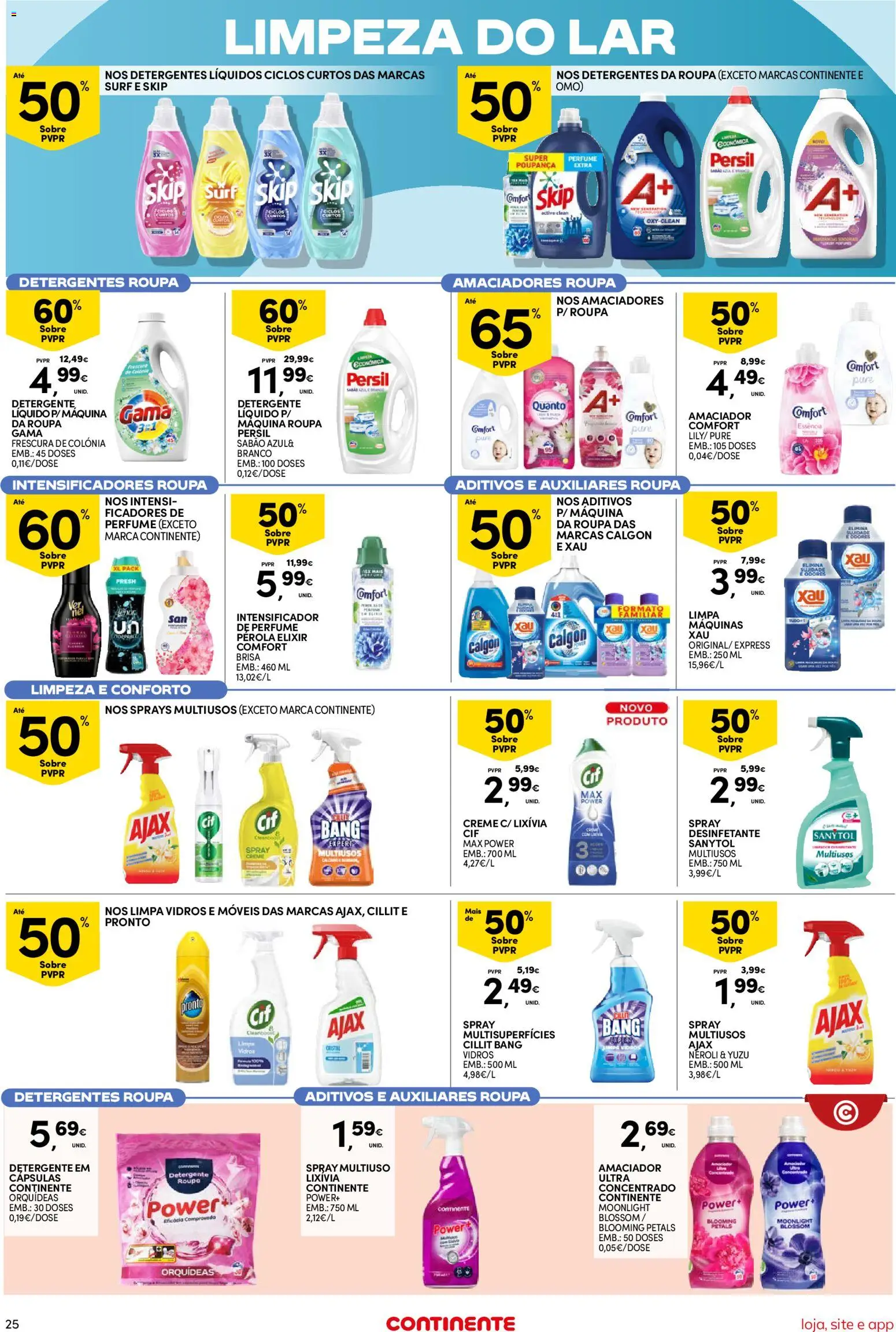 Continente Semanal Continente Bom Dia │ válido de 30/06/2026 | Página: 25 | Produtos: Perfume, Detergente, Persil, Creme