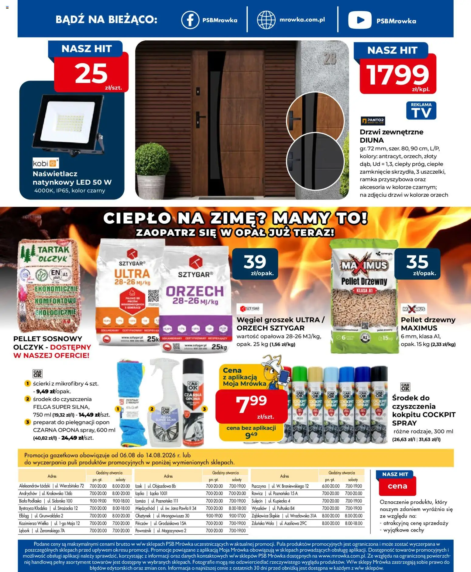 Mrówka gazetka - Elbląg od 06.08.2026 | Strona: 8 | Produkty: Groszek, Ścierki z mikrofibry, Ramka