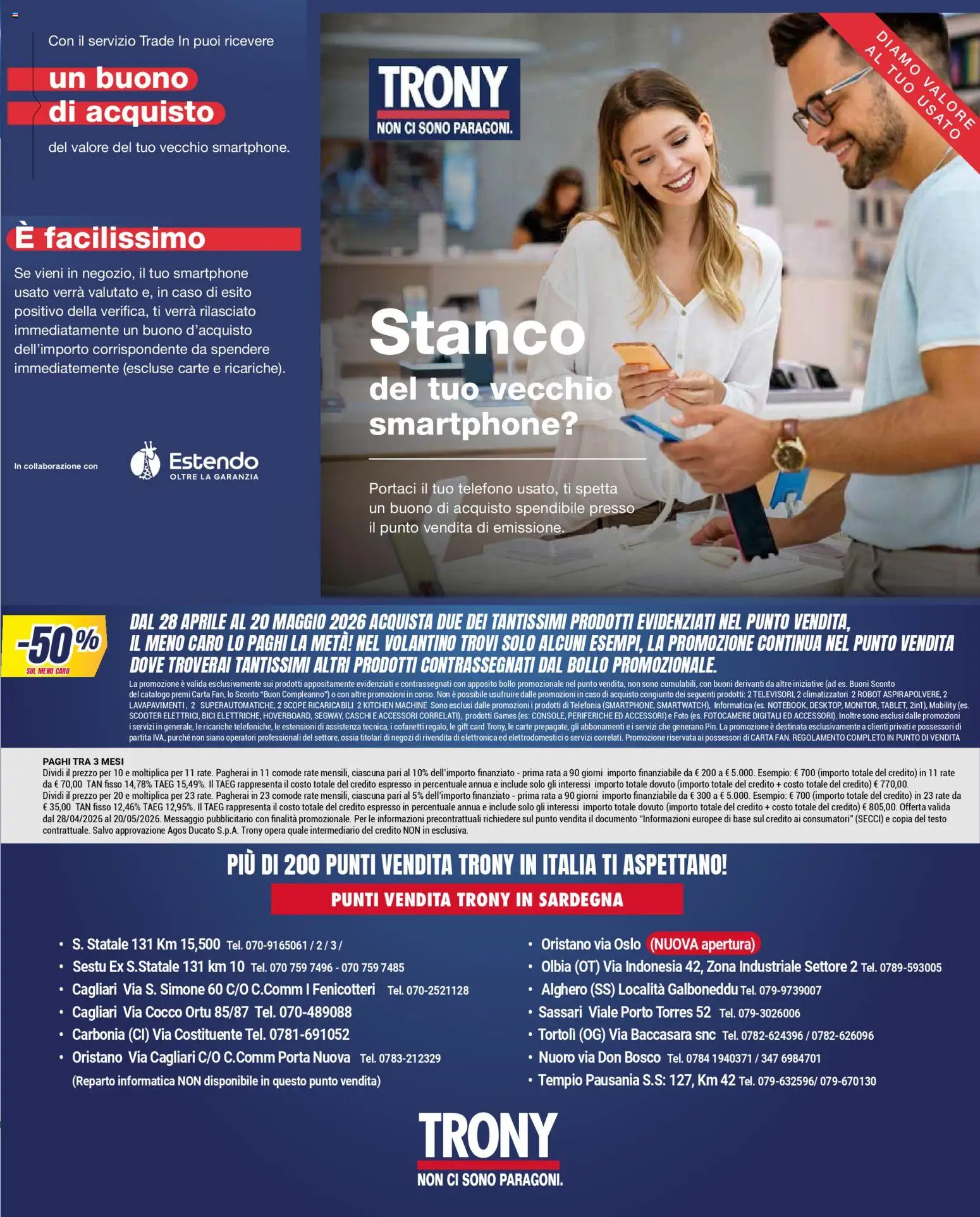 Volantino Trony del 28.04.2026 | Pagina: 45 | Prodotti: Telefono, Smartphone, Cocco, Robot