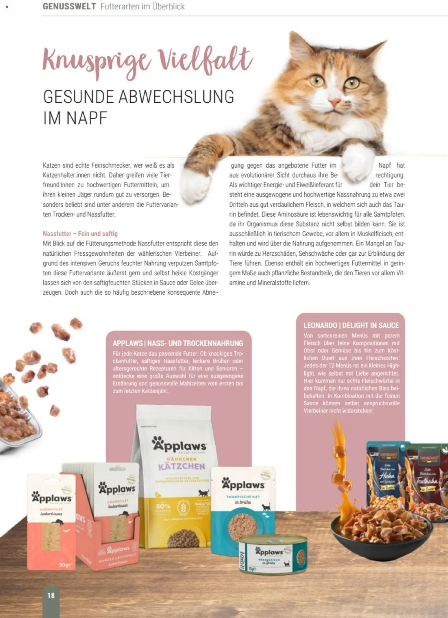 zookauf Themenkatalog Katze – gültig ab 01.10.2026 | Seite: 18 | Produkte: Hahnchen, Brühe, Gemüse, Obst