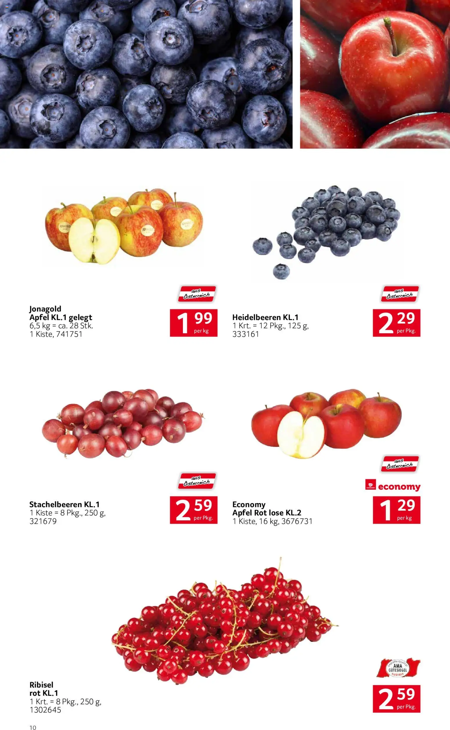 Transgourmet Heimische Qualität gültig ab 29.06.2026 | Seite: 10 | Produkte: Äpfel