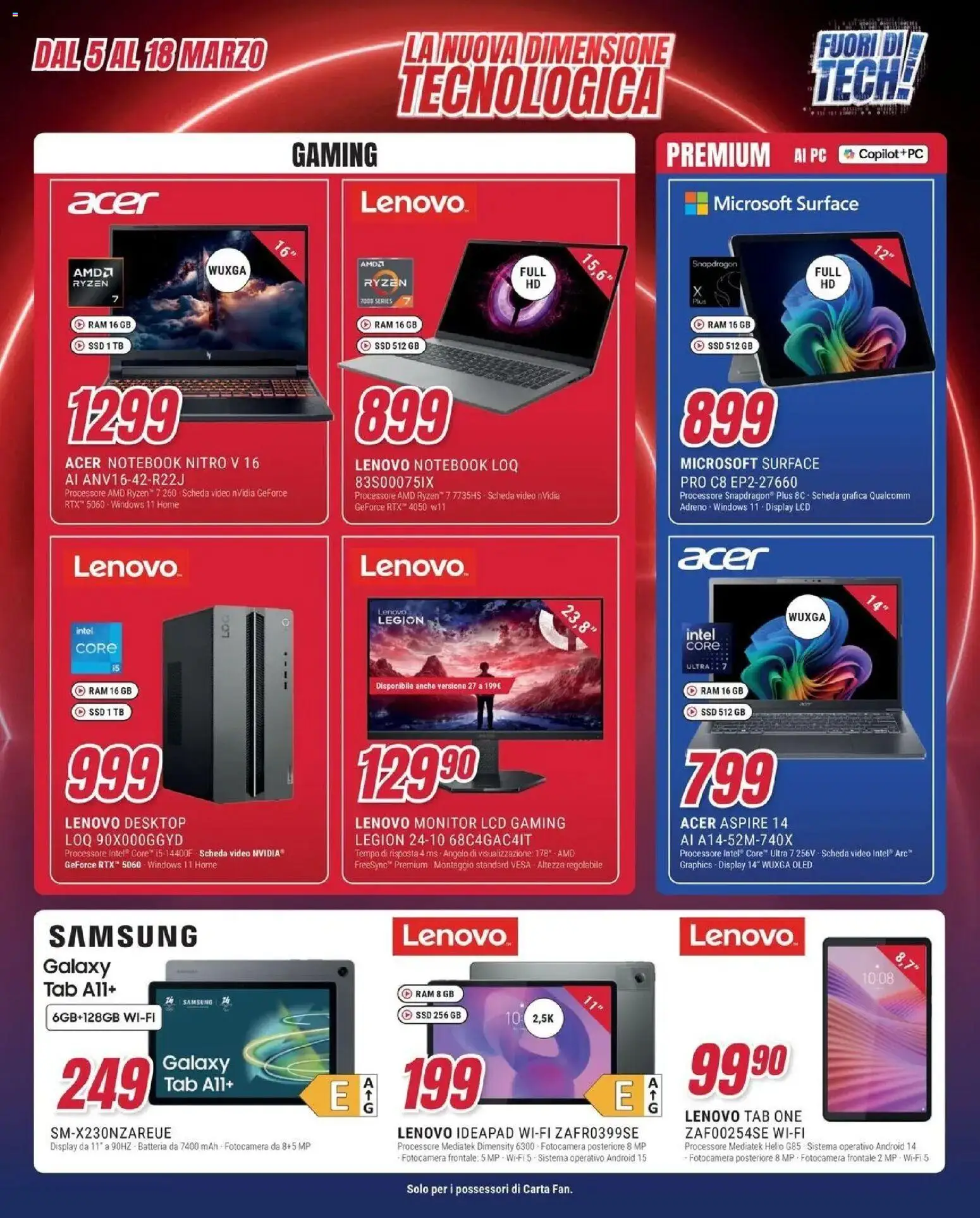 Volantino Trony del 04.03.2026 | Pagina: 28 | Prodotti: Monitor, PC, Video, Samsung