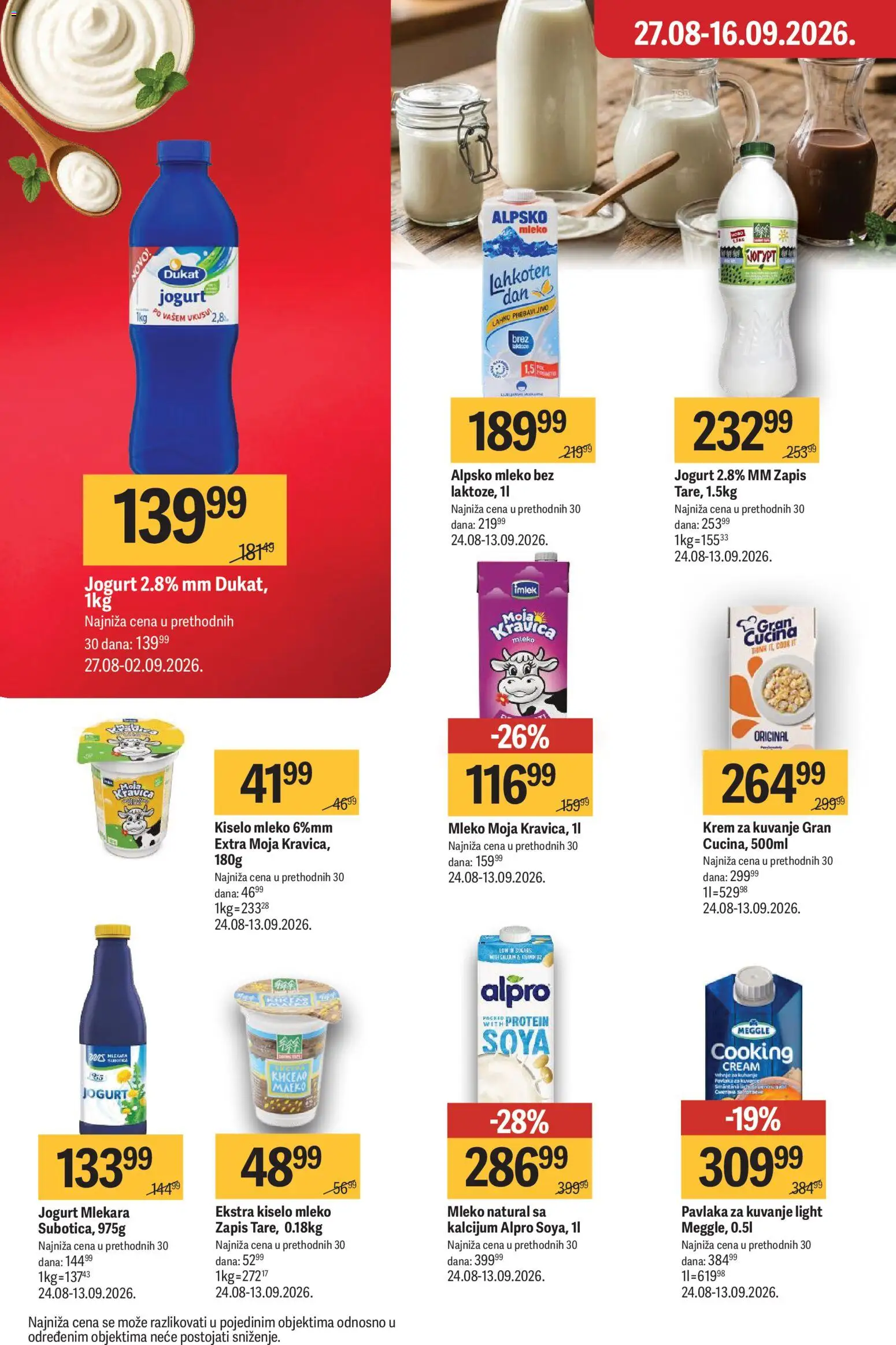 Maxi katalog - važi od 03.09.2026 | Strana: 22 | Proizvode: Protein, Mleko, Jogurt, Pavlaka