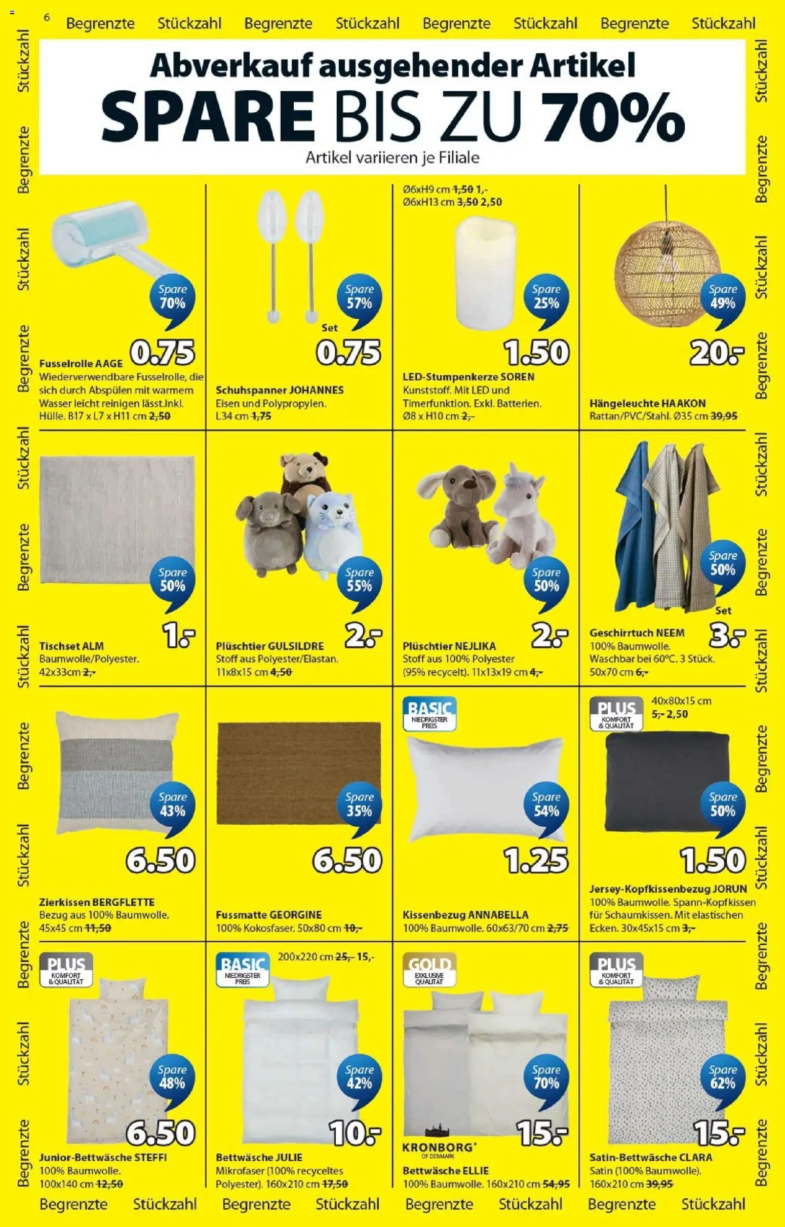 JYSK aktionen – gültig ab 23.06.2026 | Seite: 6 | Produkte: Wasser, Bettwäsche, Fußmatte, Eisen