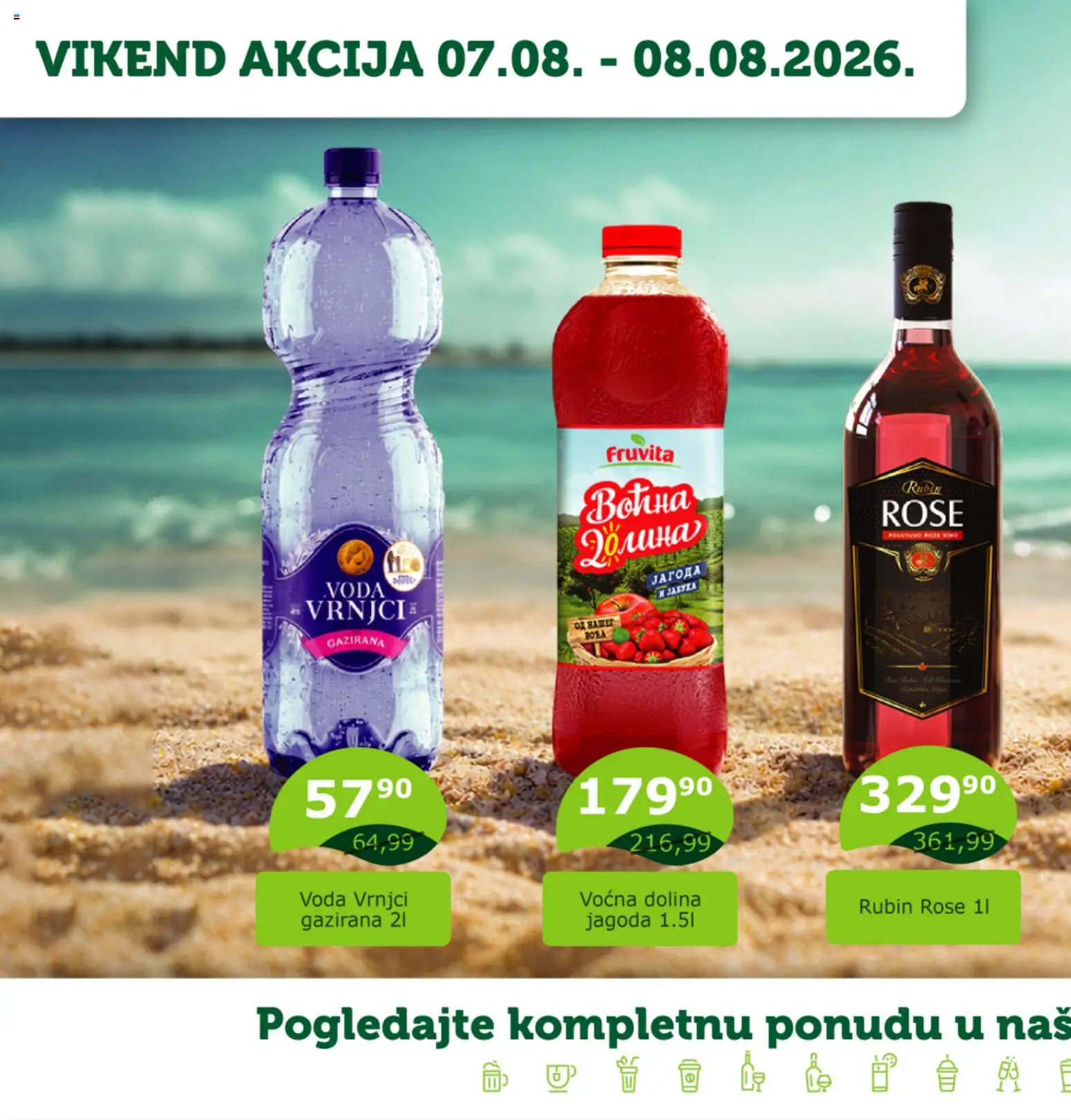 Valor katalog - važi od 07.08.2026 | Strana: 1 | Proizvode: Jagoda, Fruvita, Voda, Vino